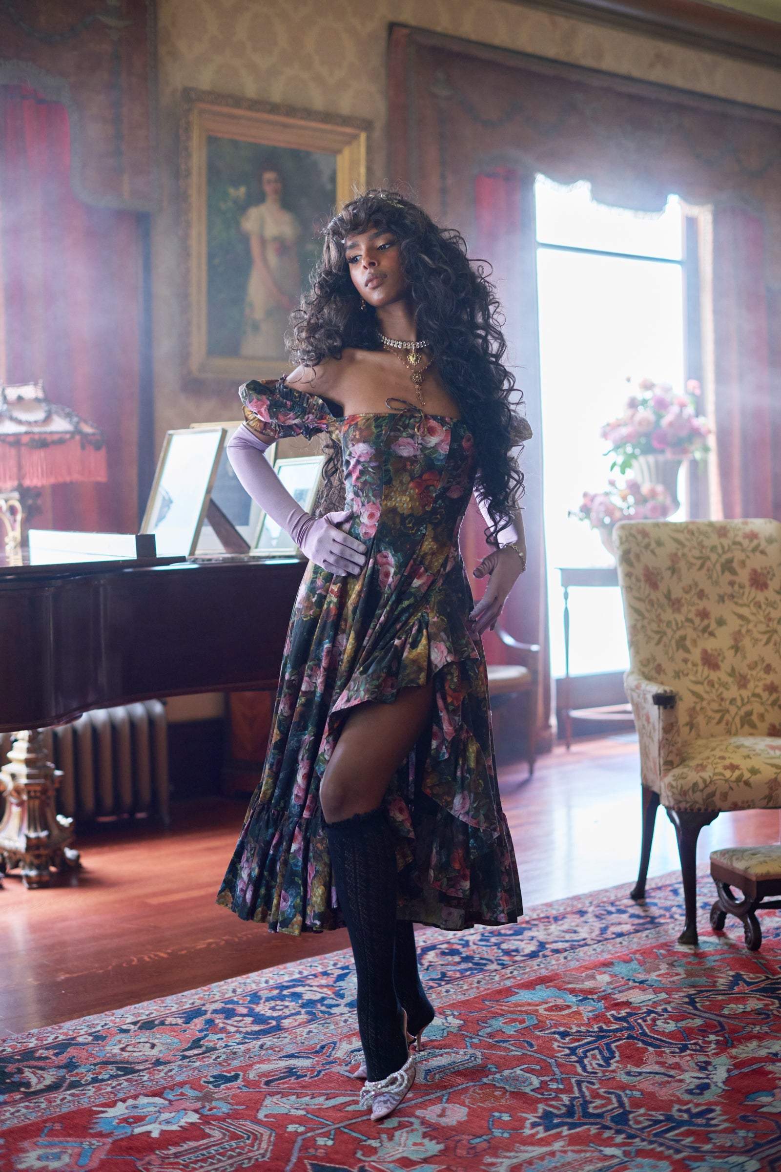 Genevieve Foxglove Dress