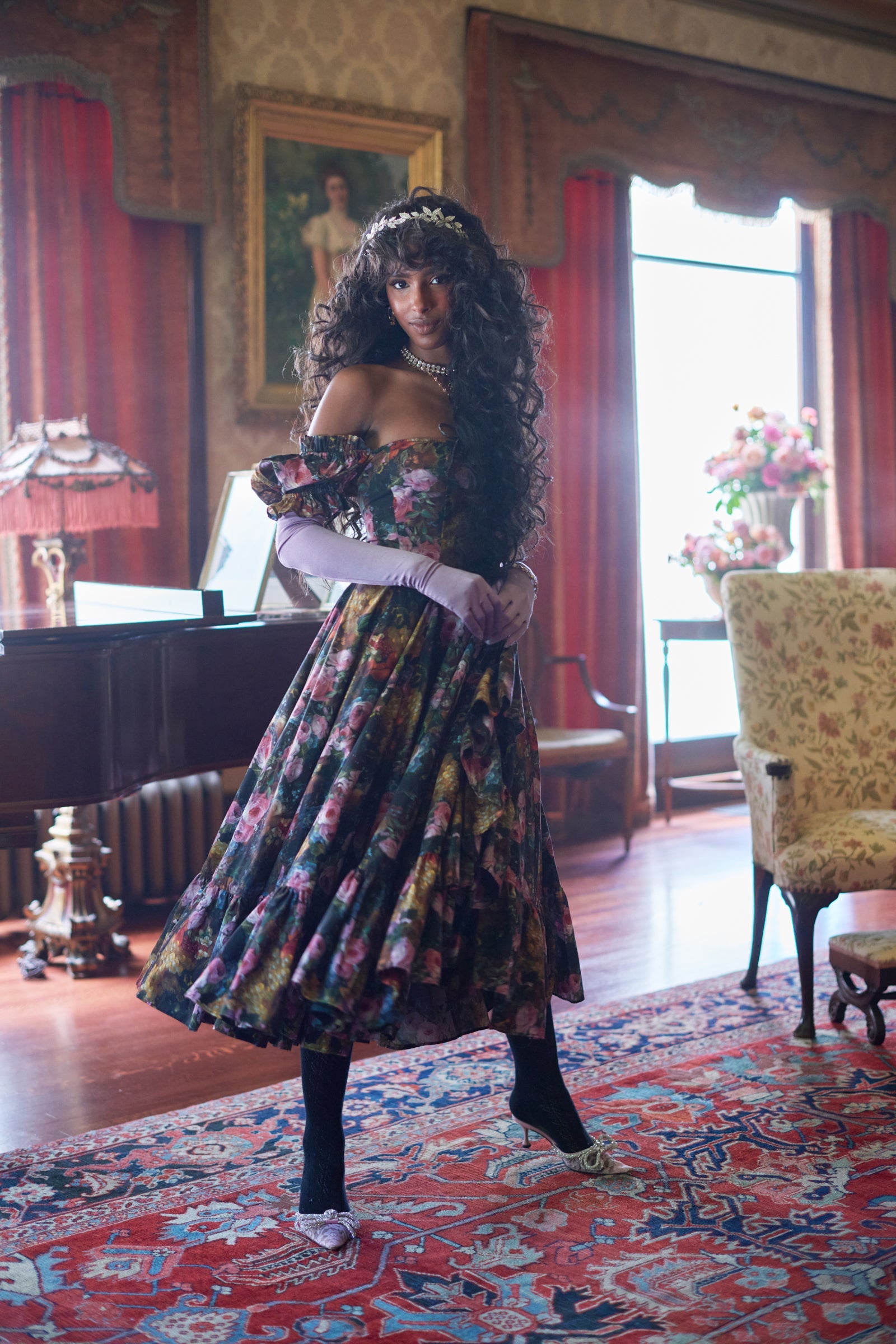 Genevieve Foxglove Dress