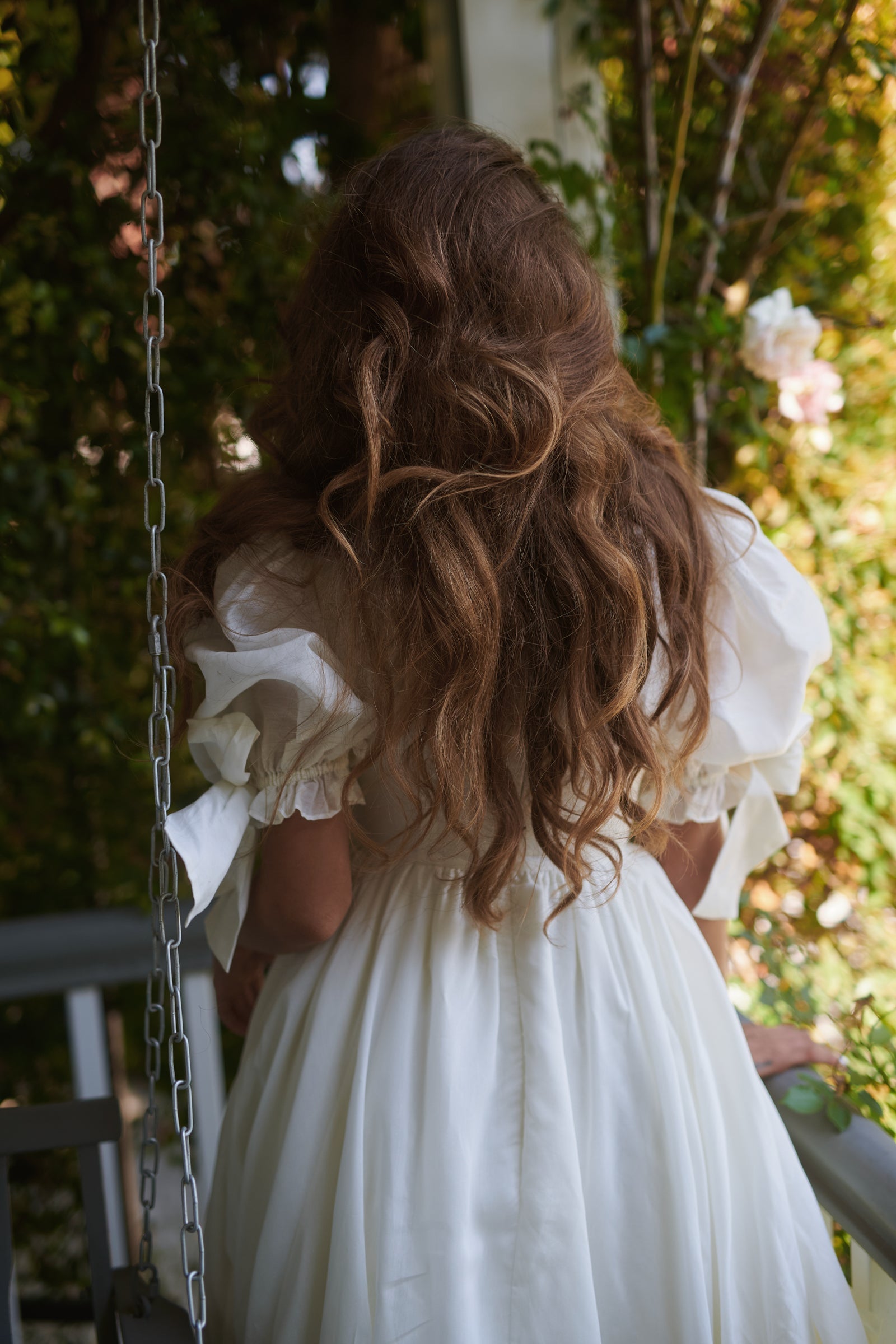 The Ivory Organdy Marie Gown