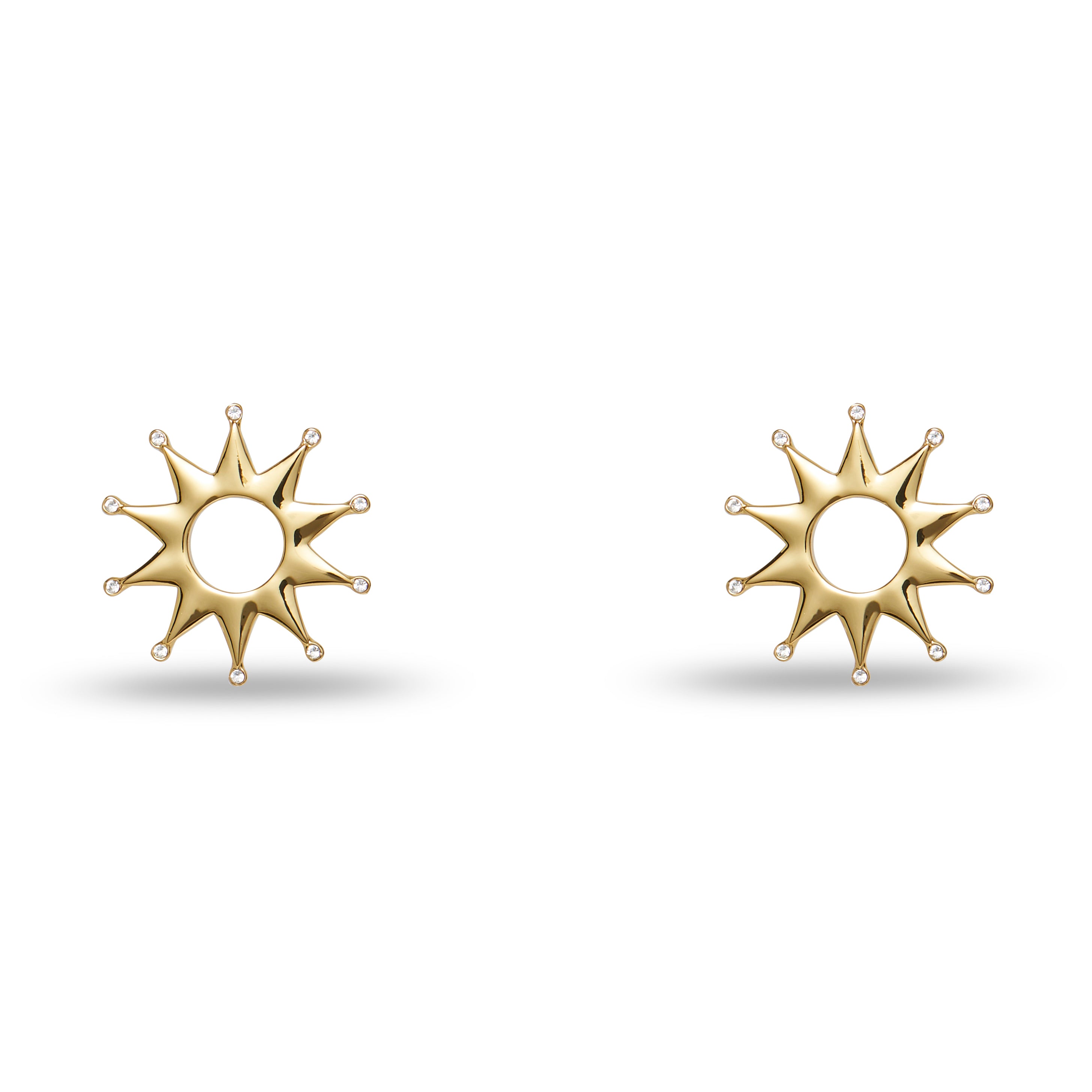 Sun Crystal Stud Earring