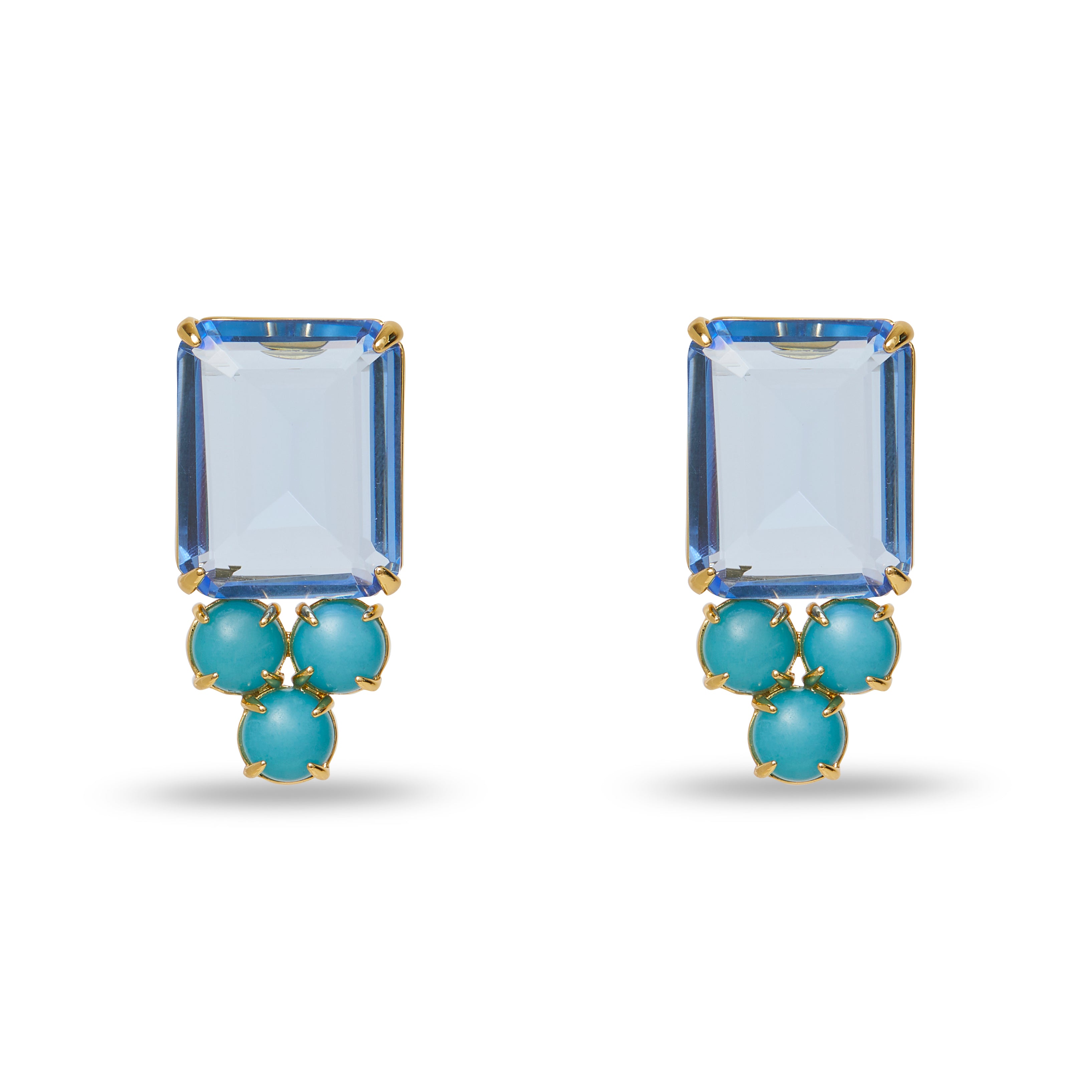 Crystal Berry Button Earring