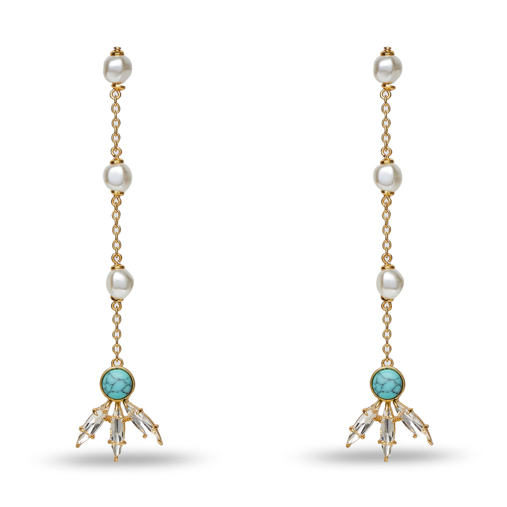 Linear Trifold Earring