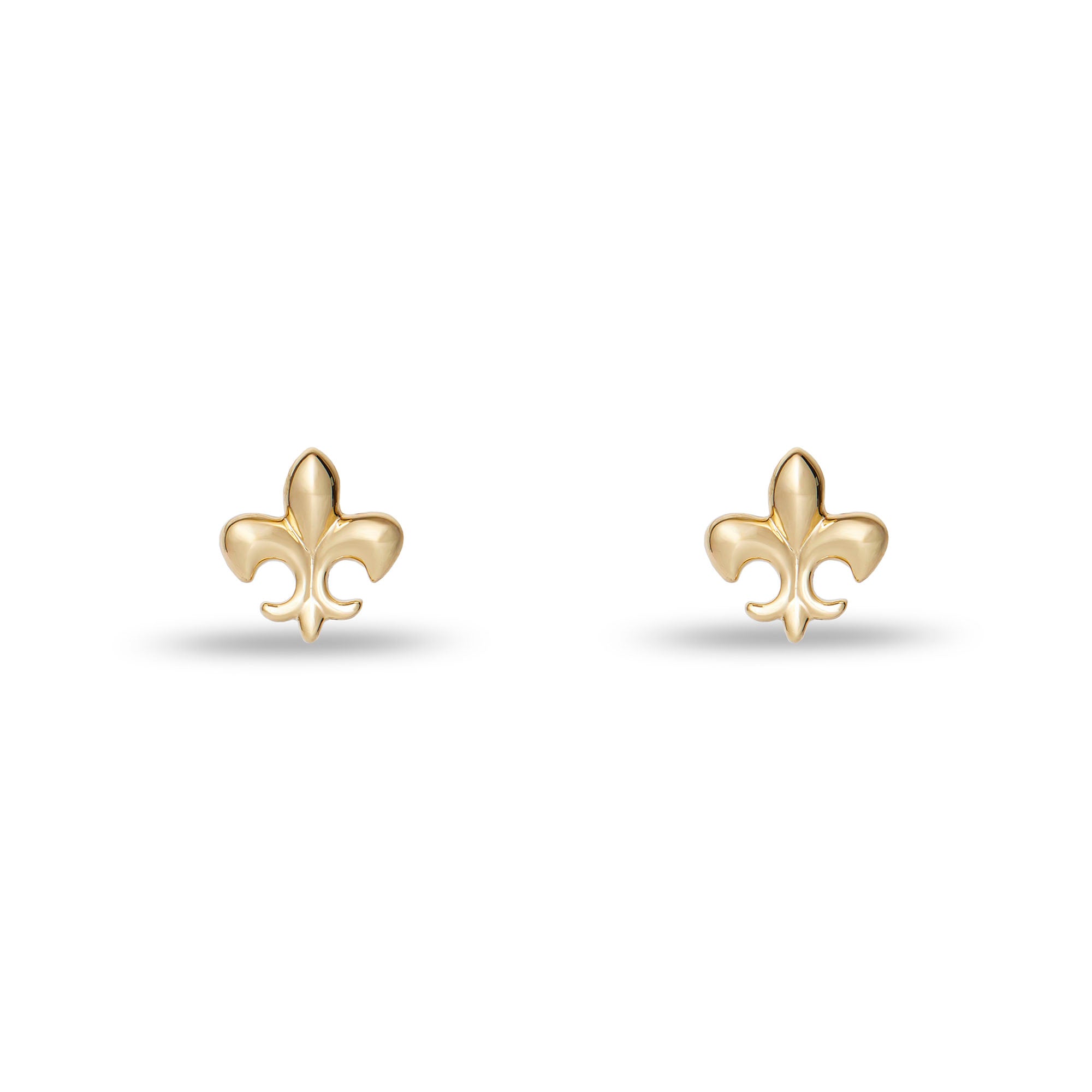 Fleur De Lis Stud Earrings