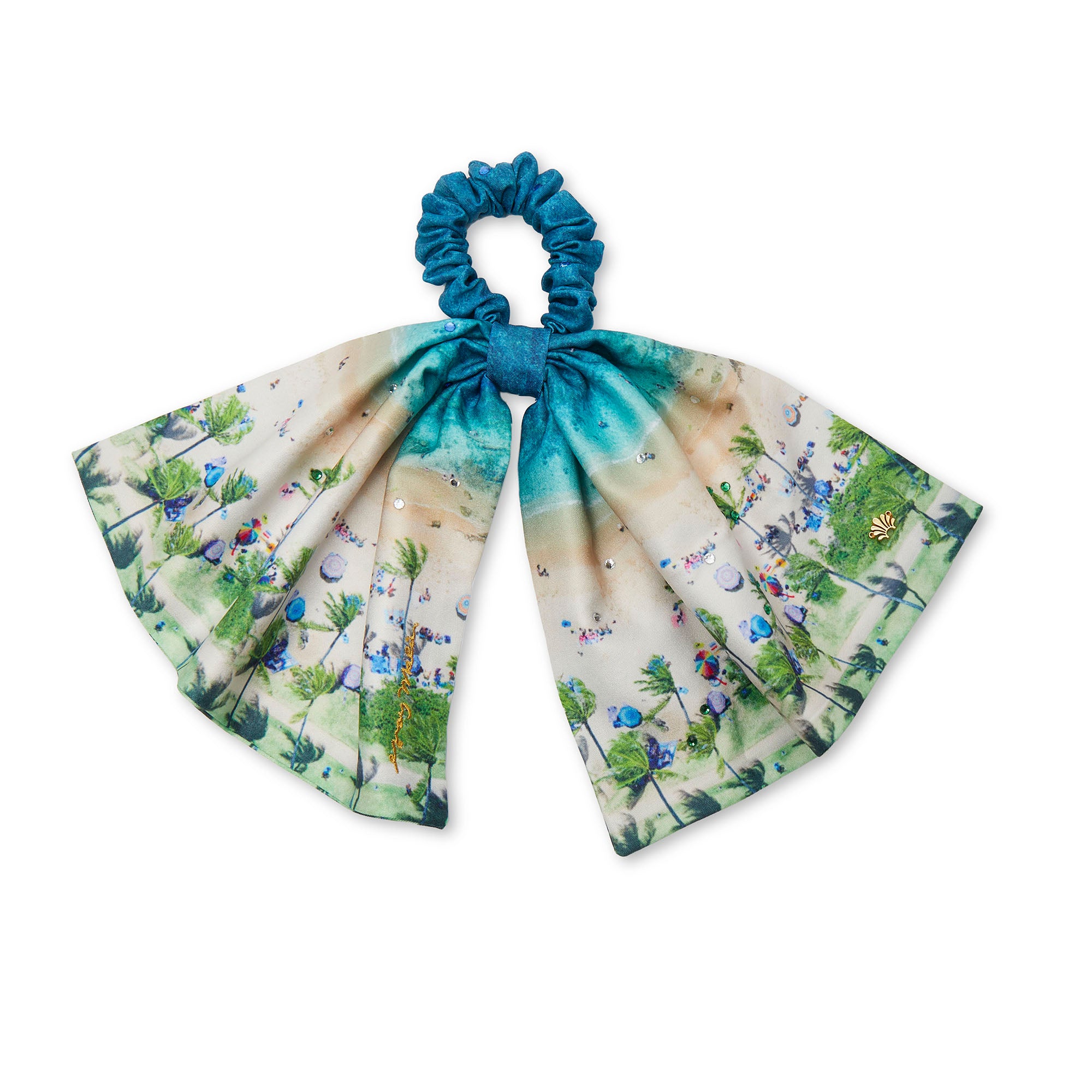 Lele X Gray Malin Antoinette Maui Scarf Scrunchie