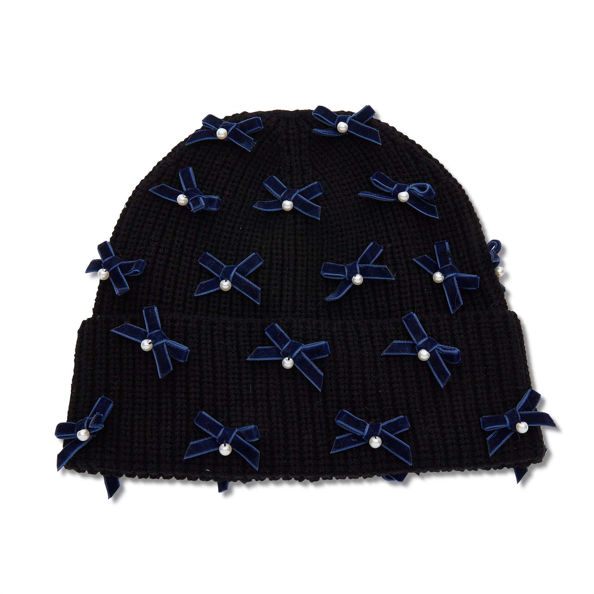 Bow Embellished Beanie