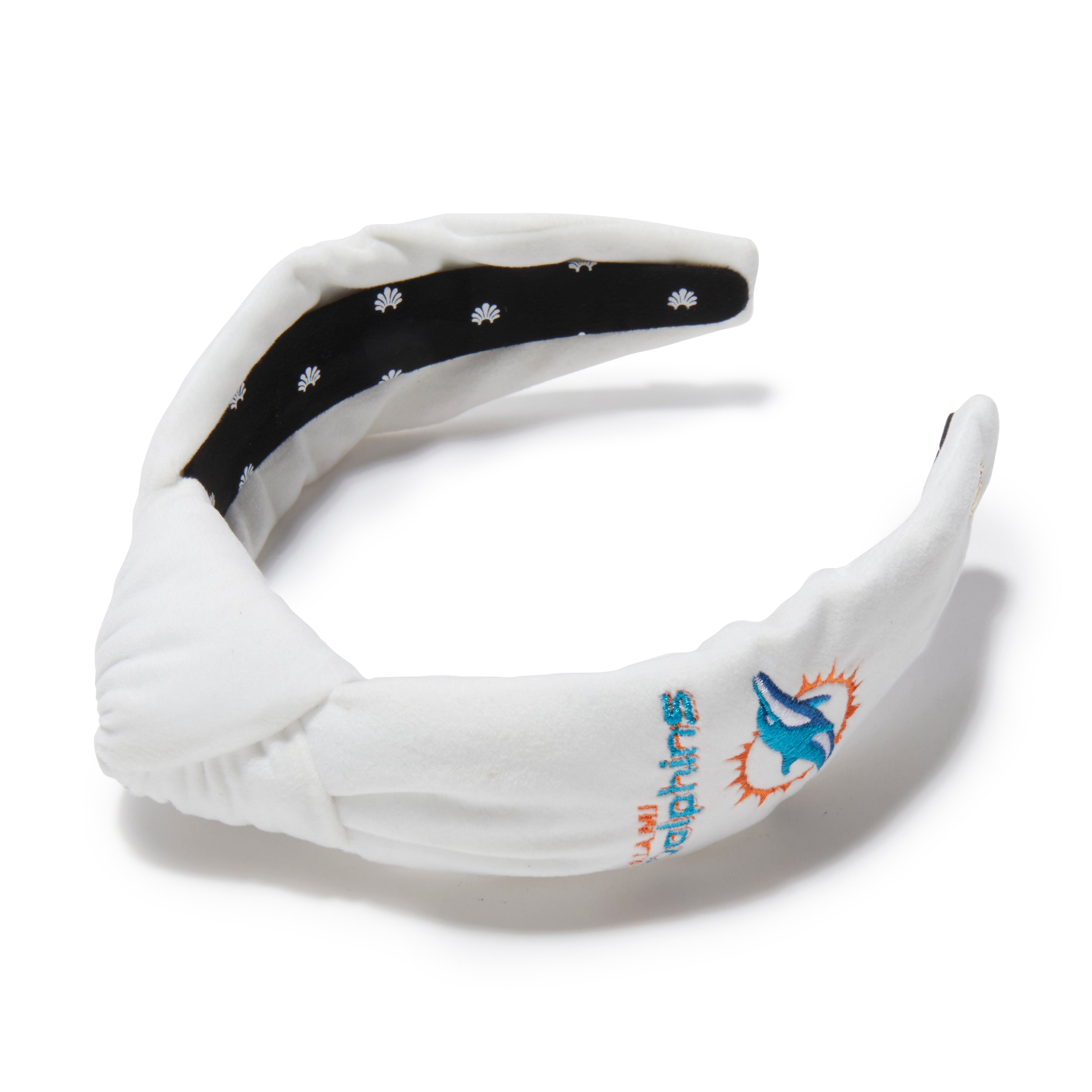 Miami Dophins Embroidered Knotted Headband