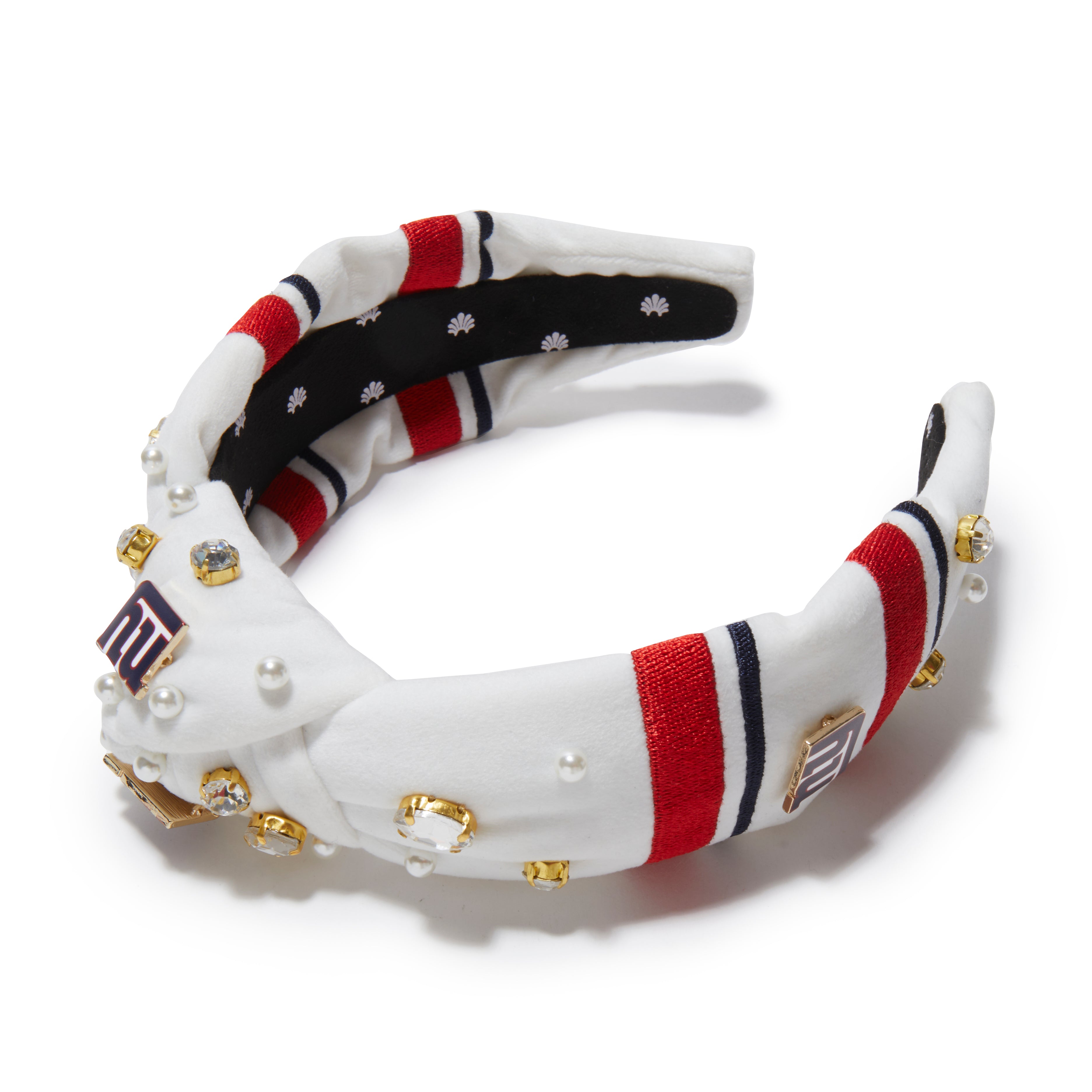 New York Giants Embellished Knotted Headband