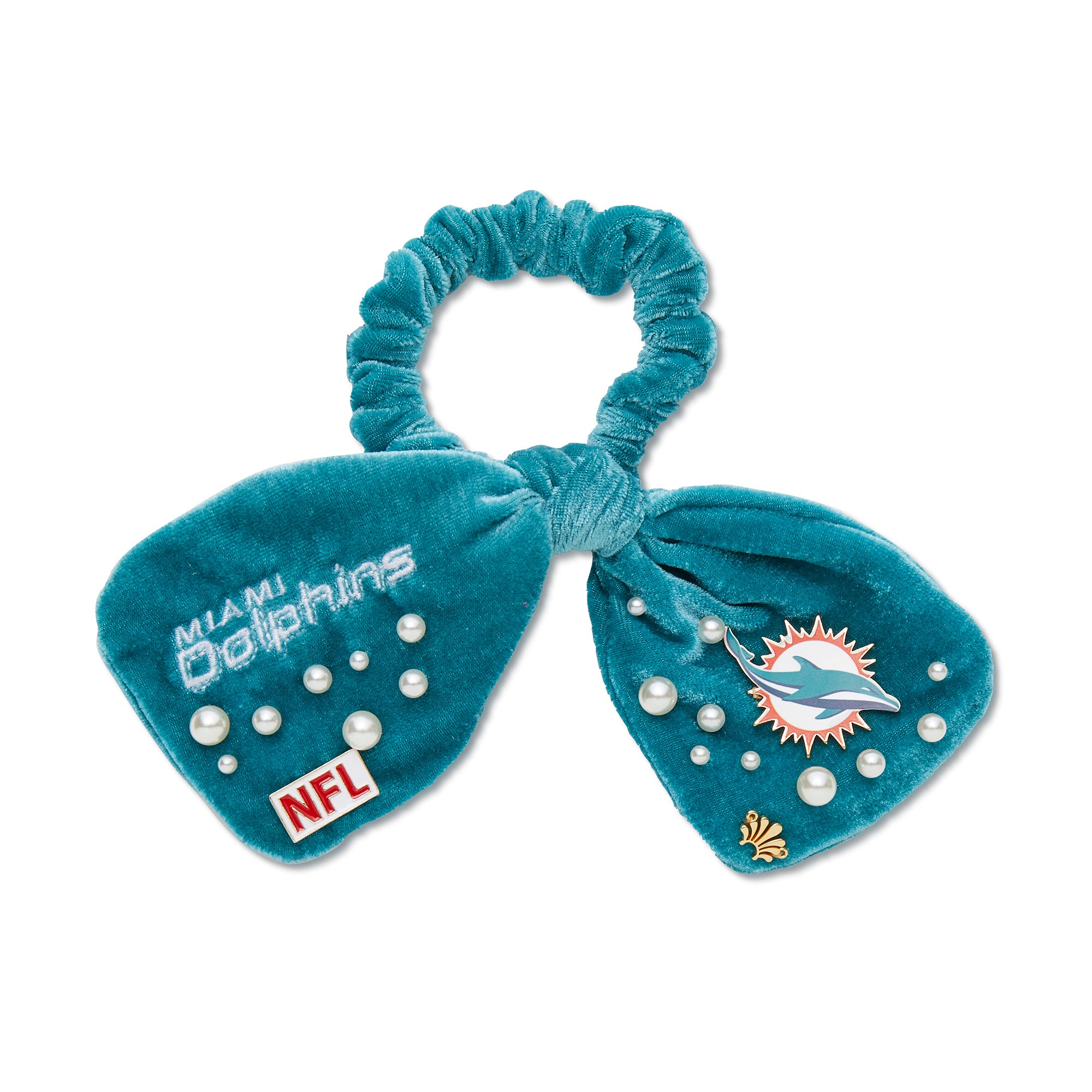 Miami Dolphins Bow Scrunchie