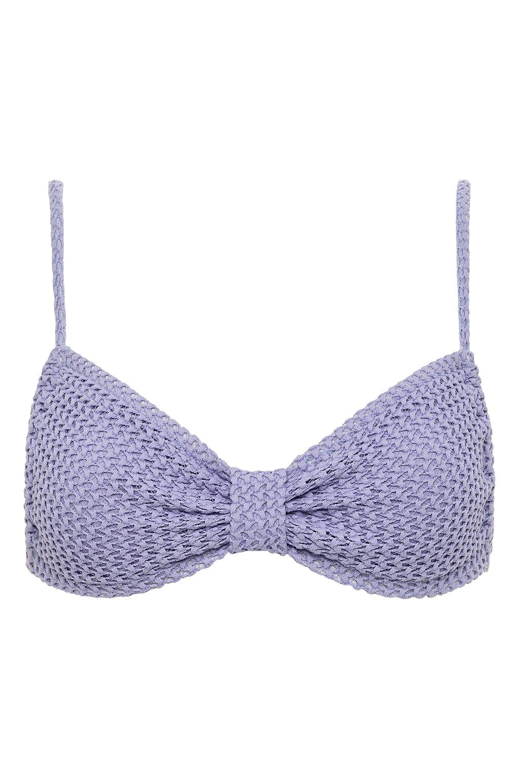 Lavender Crochet Devin Bikini Top