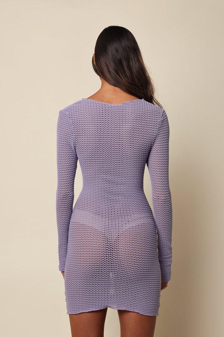 Lavender Crochet Sophia Dress
