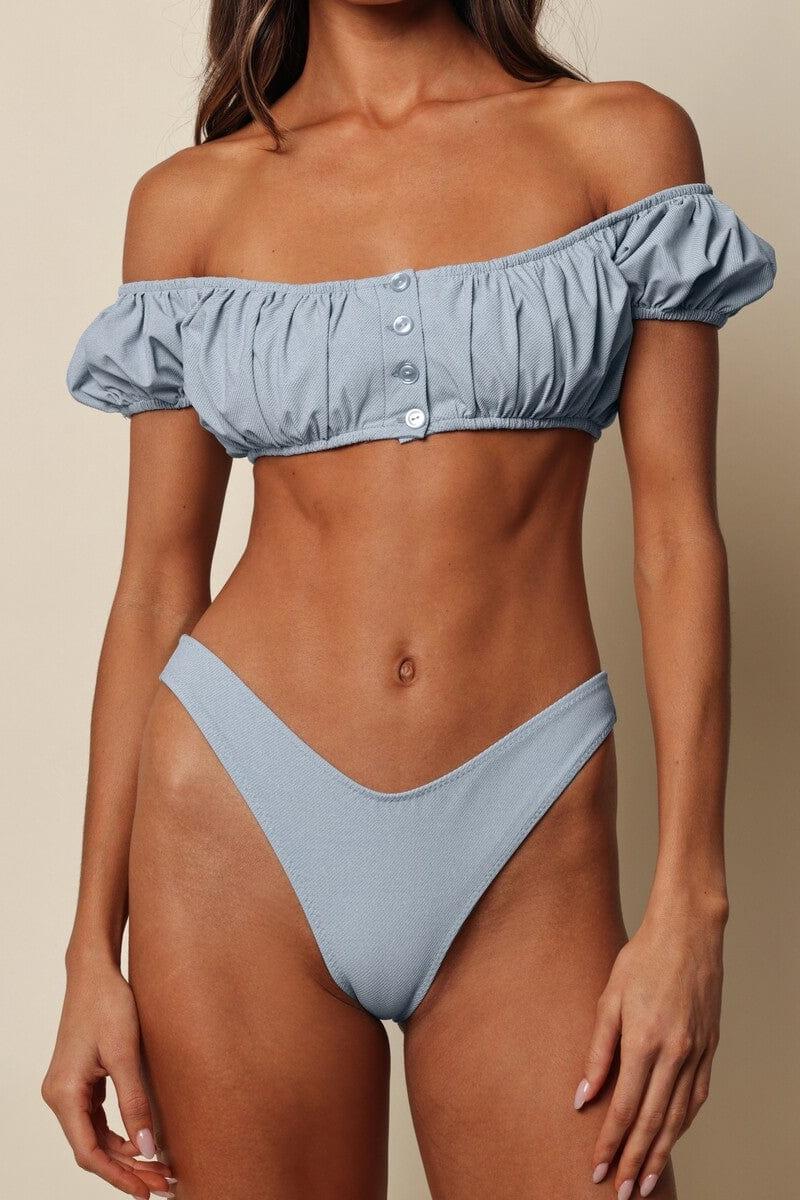 Light Denim Bandita Bikini Top