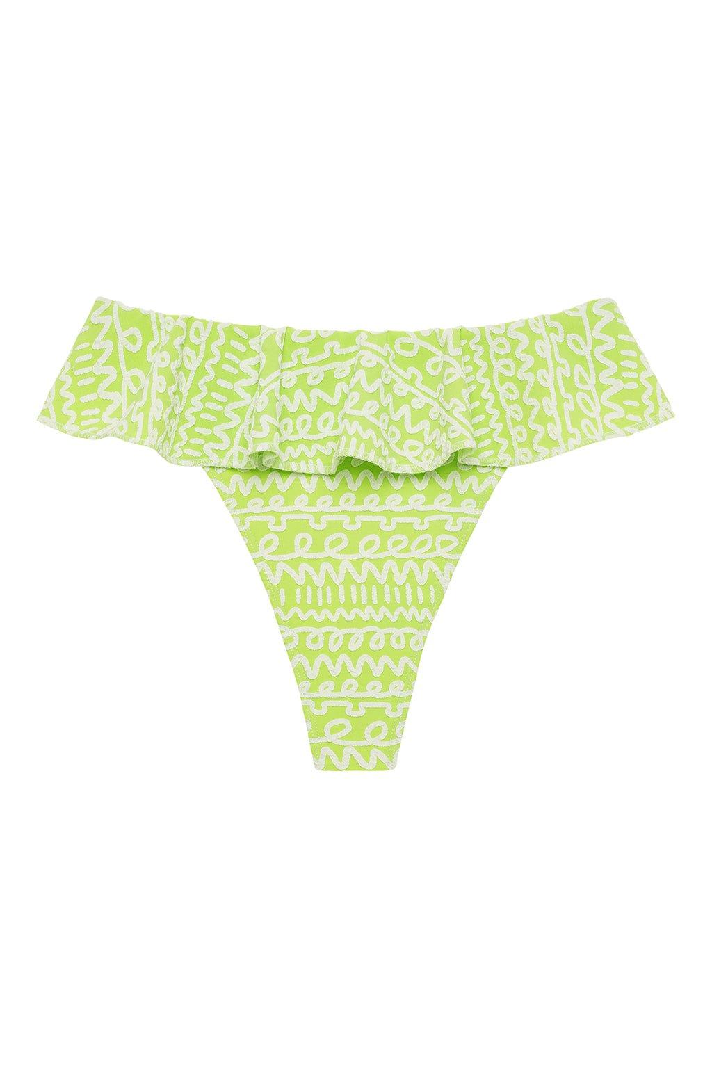 Lime Icing Tamarindo Ruffle Bikini Bottom