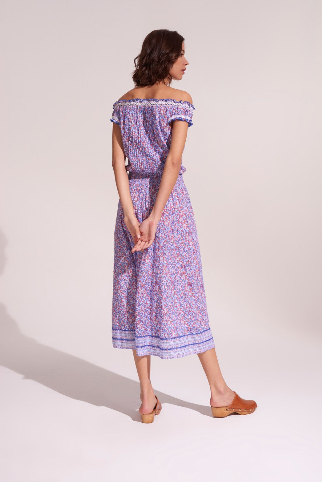 MIDI DRESS ASTRID X CT PM WITH SHORT - LIGHT BLUE PAQUERETTE