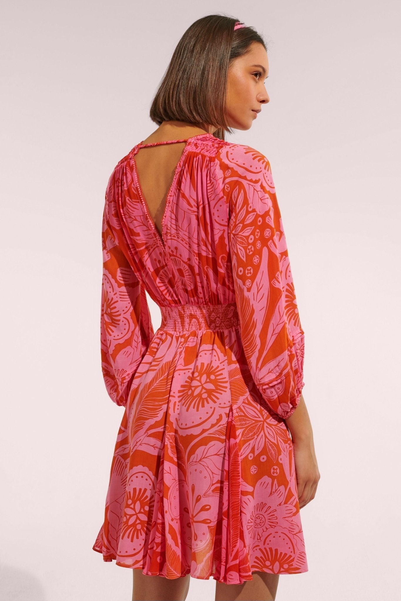 Mini Dress Anabelle - Pink Gauguin