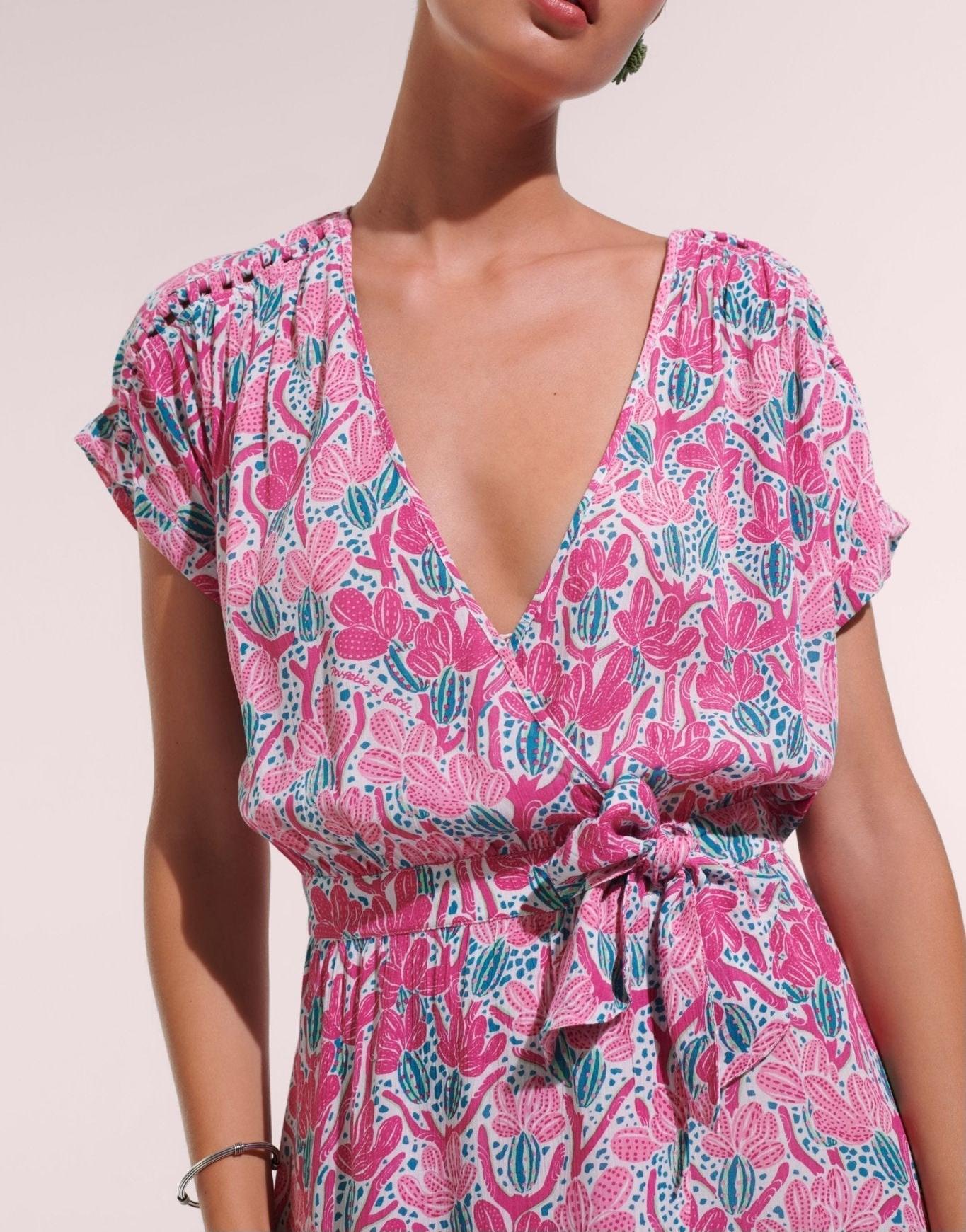 Poupette St Barth - Mini Dress Becky - Pink Kaktus