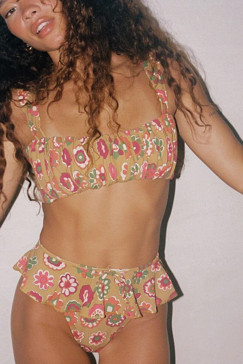 Mazzy Floral Victoria Bikini Top