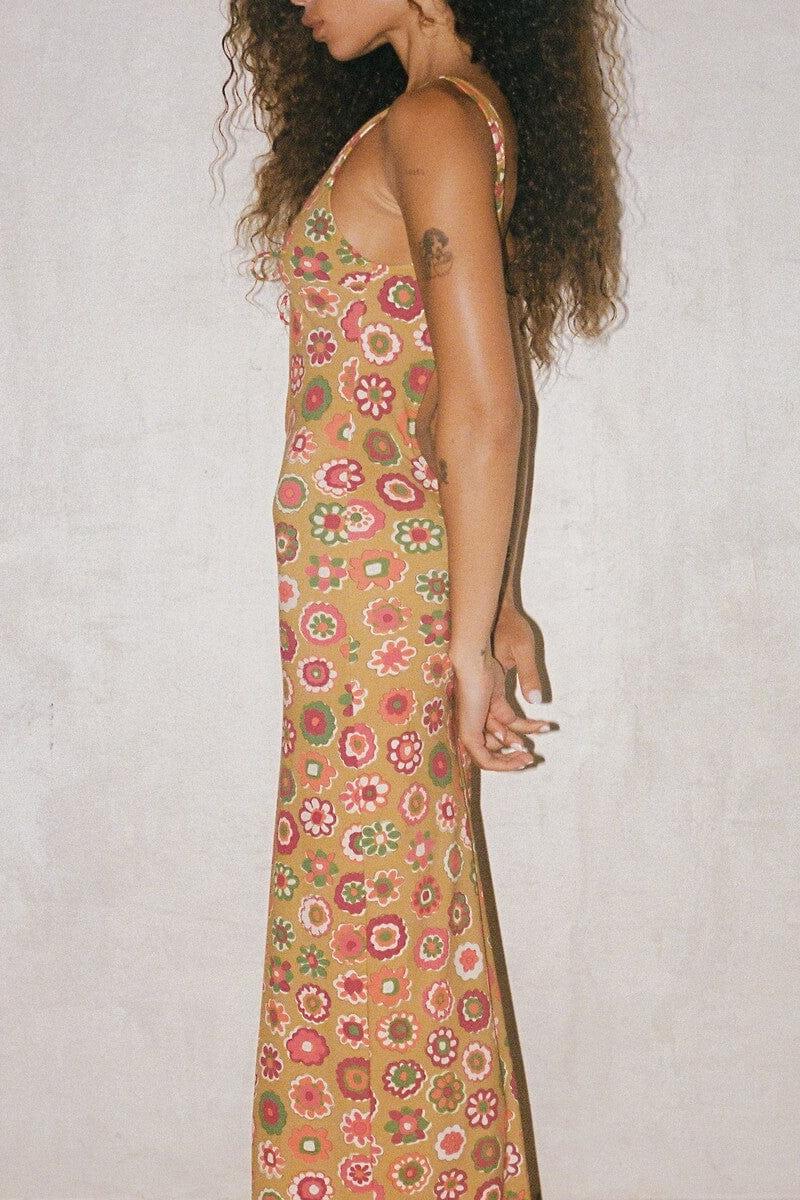 Mazzy Floral Juliet Maxi Dress