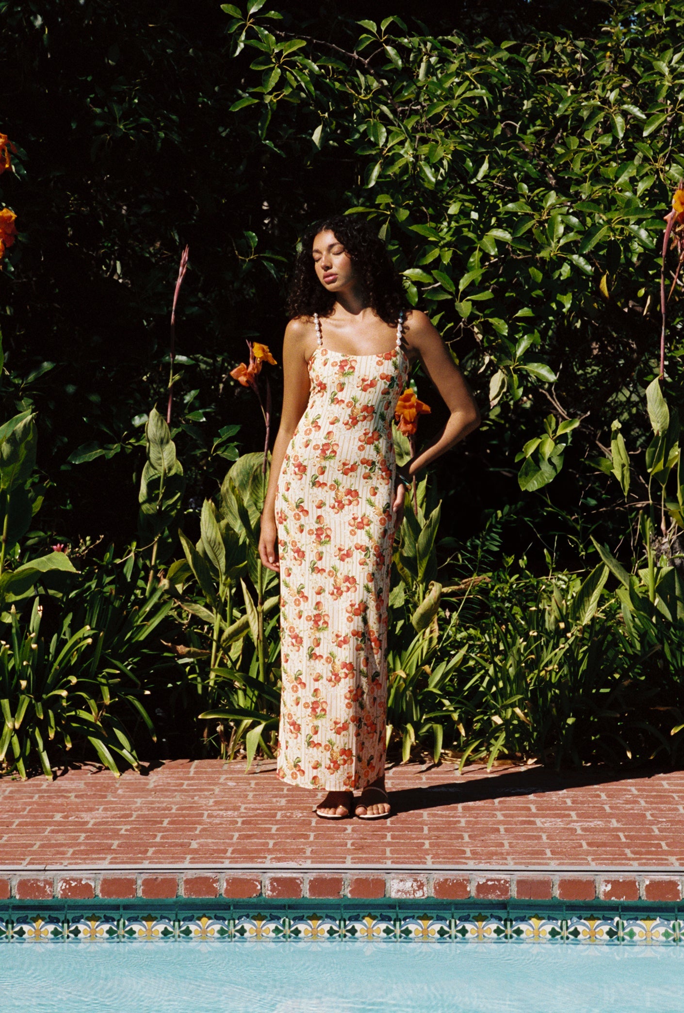 Melrose Dress - Italian Oranges