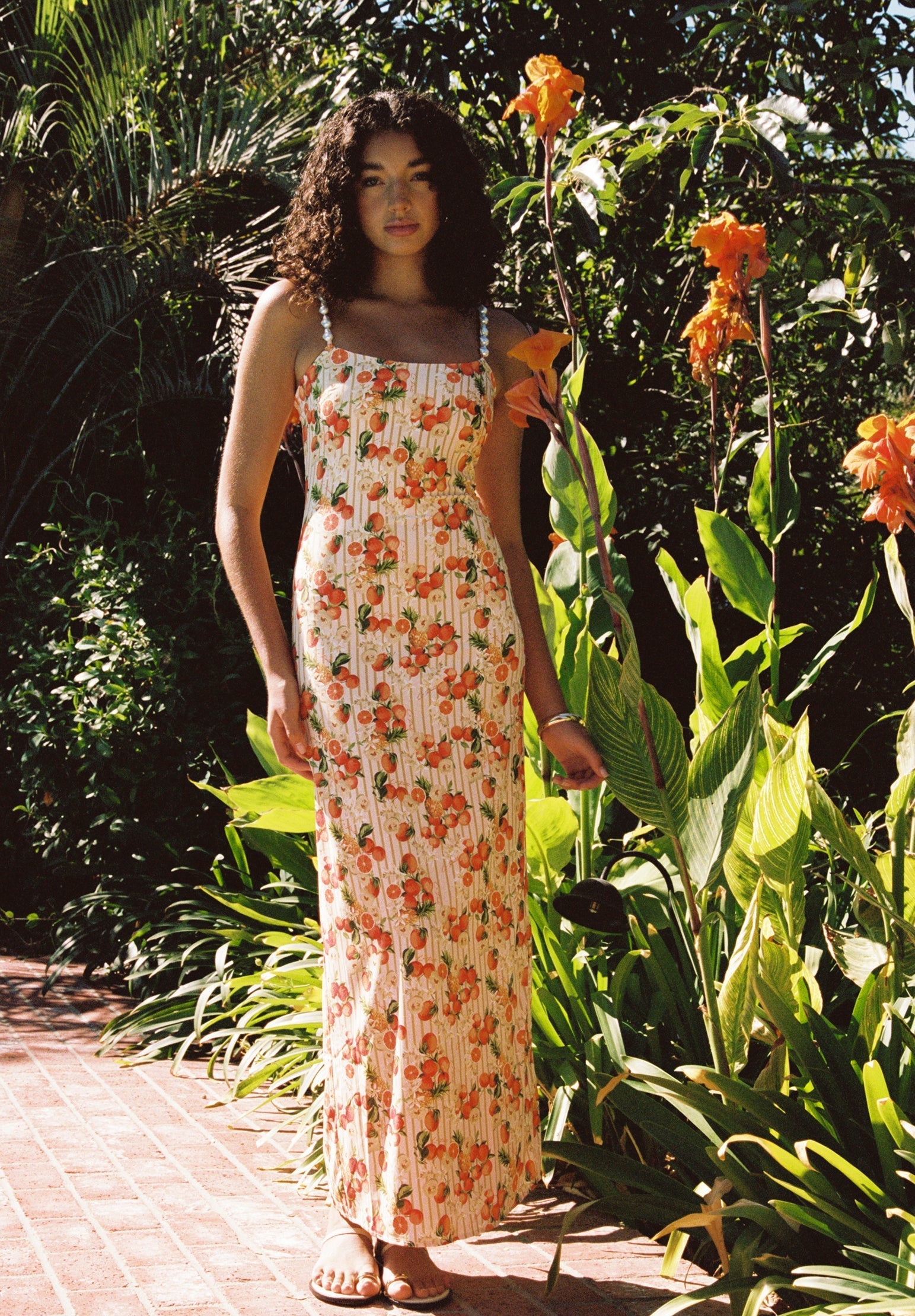 Melrose Dress - Italian Oranges