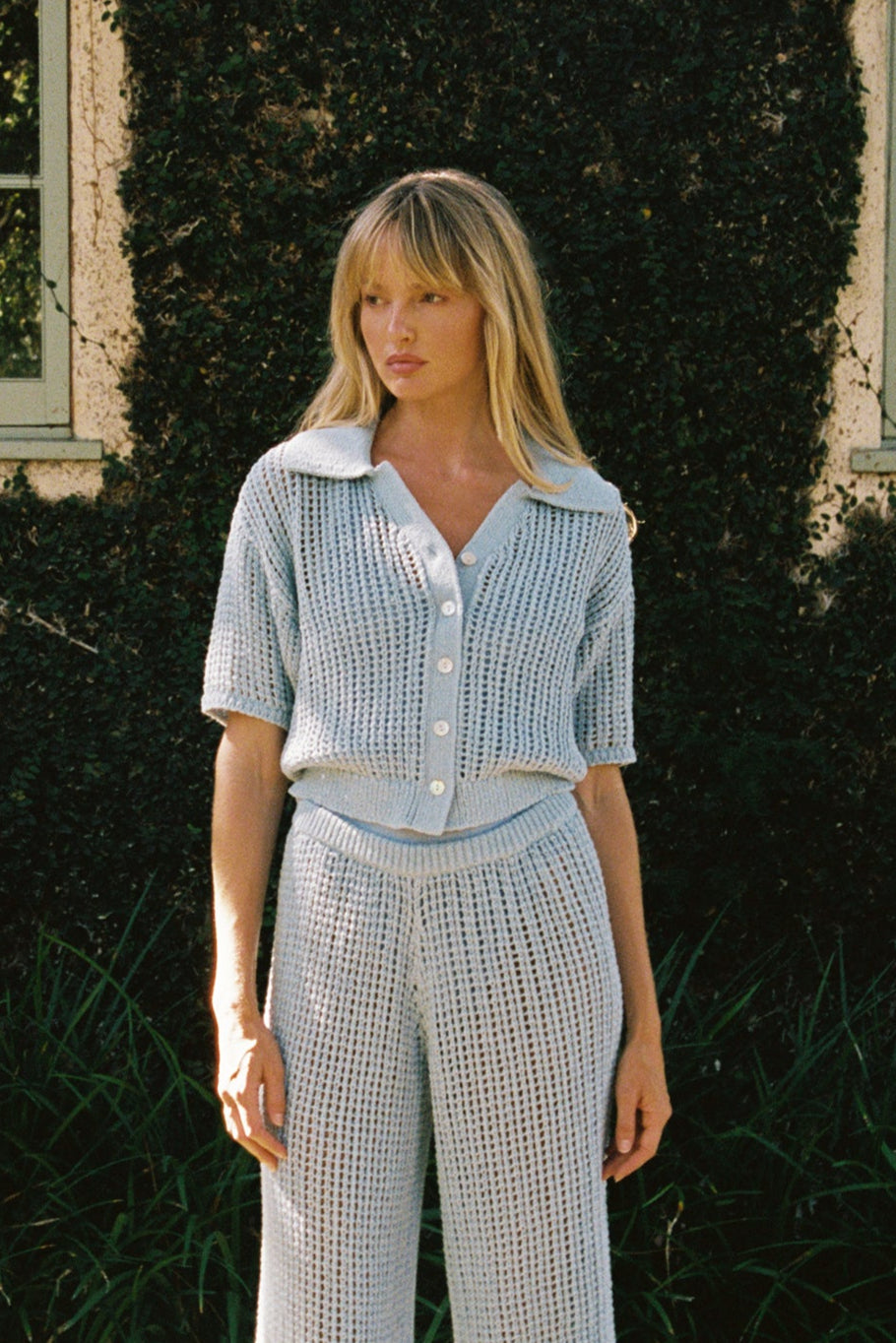 Ophelia Cloud Top - Cashmere Blue