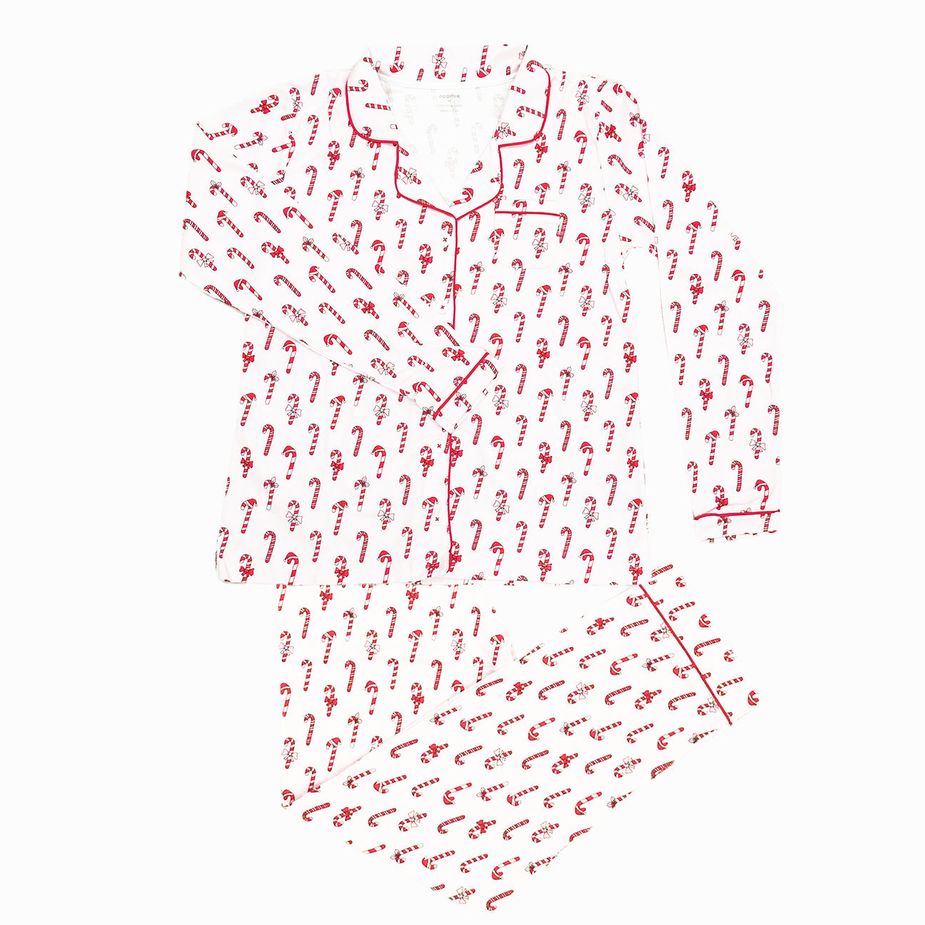 Women's Two Piece Pj Candy Canes