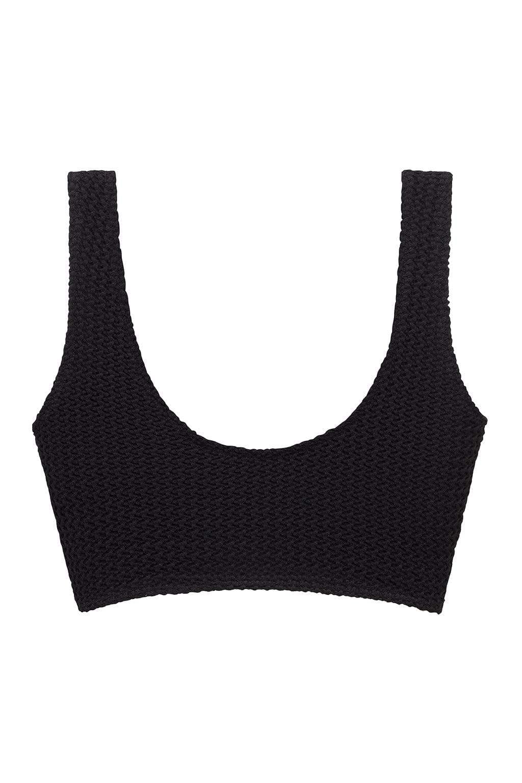 Black Crochet Kim Variation Bikini Top