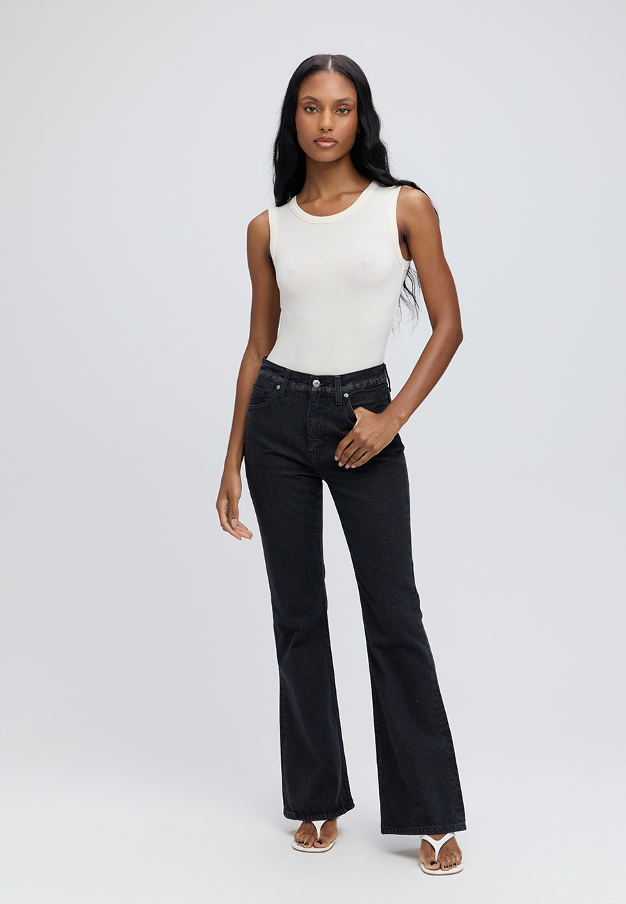 Nina High Rise Flare - Black Creek