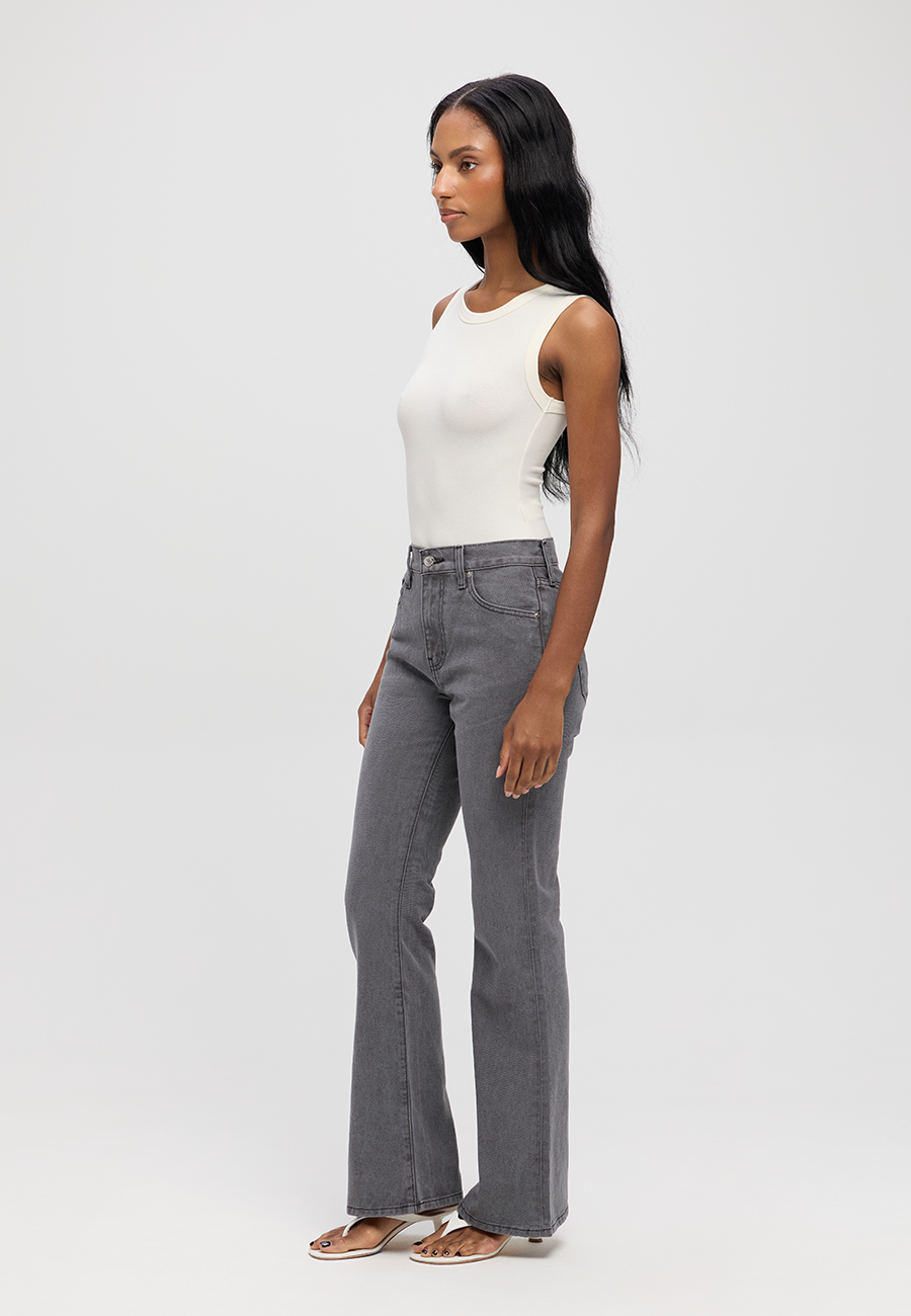 Nina High Rise Flare - Stormy Skies