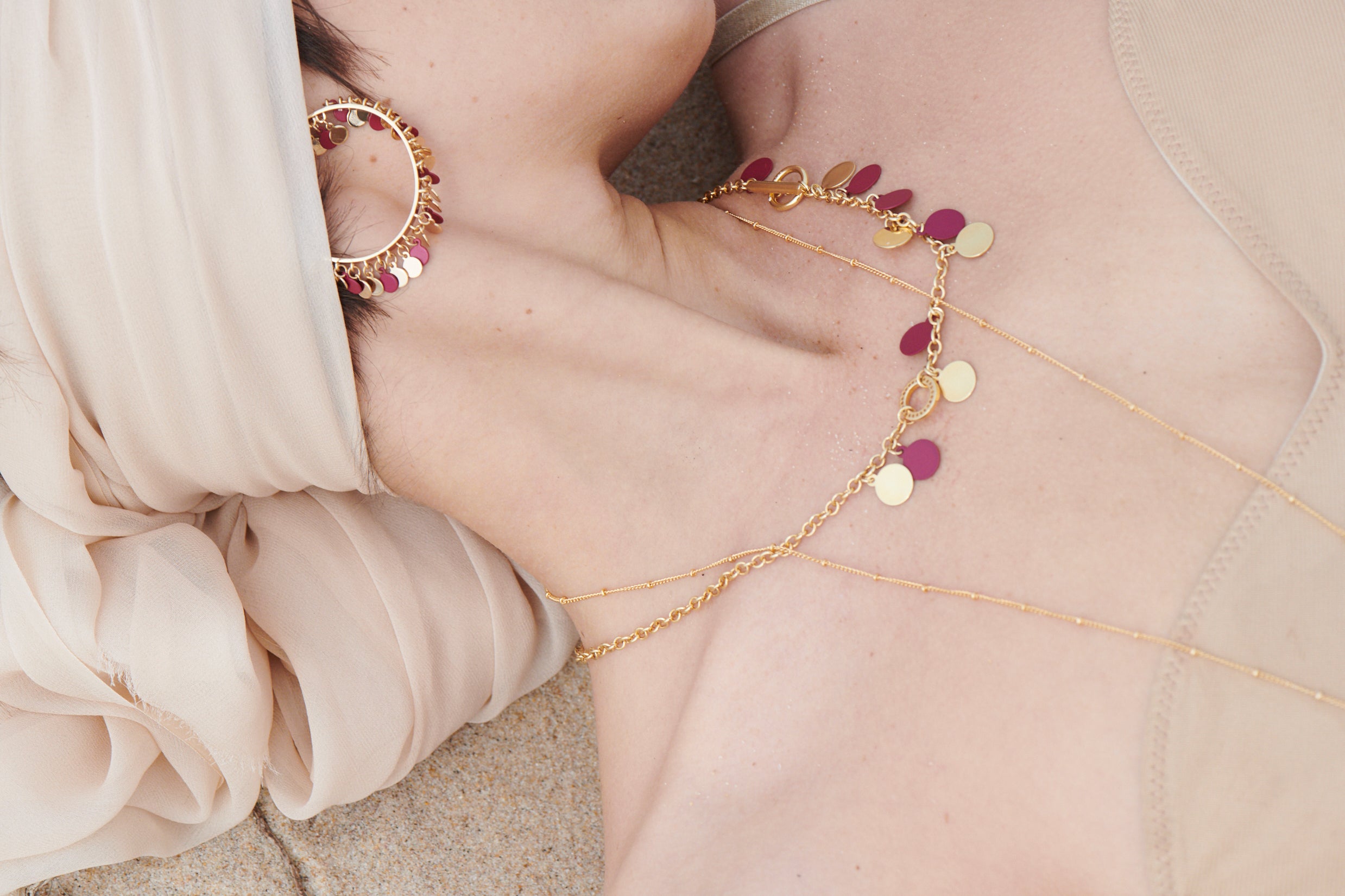 Paillette Toggle Necklace