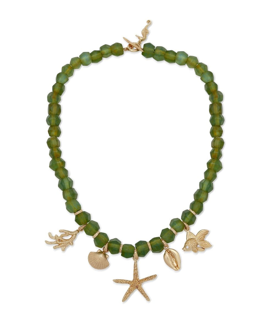 Meretrix Necklace in Green – MIX - will take 2-4 weeks to arrive