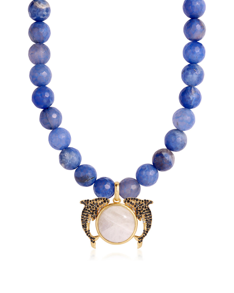 Dolphin Moon Pearl Necklace - will take 2-4 weeks to arrive