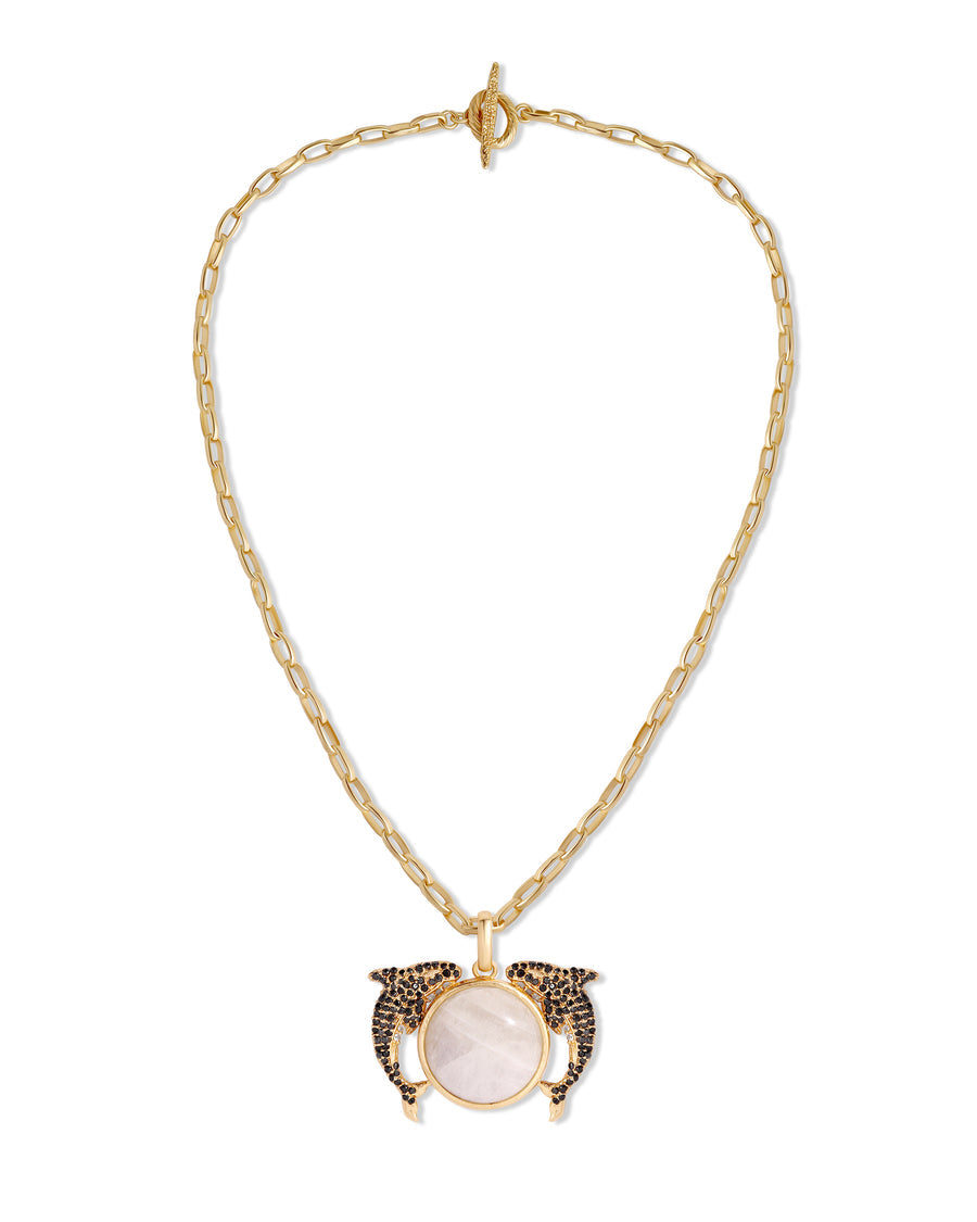 Dolphin Moon Chain Necklace - will take 2-4 weeks to arrive