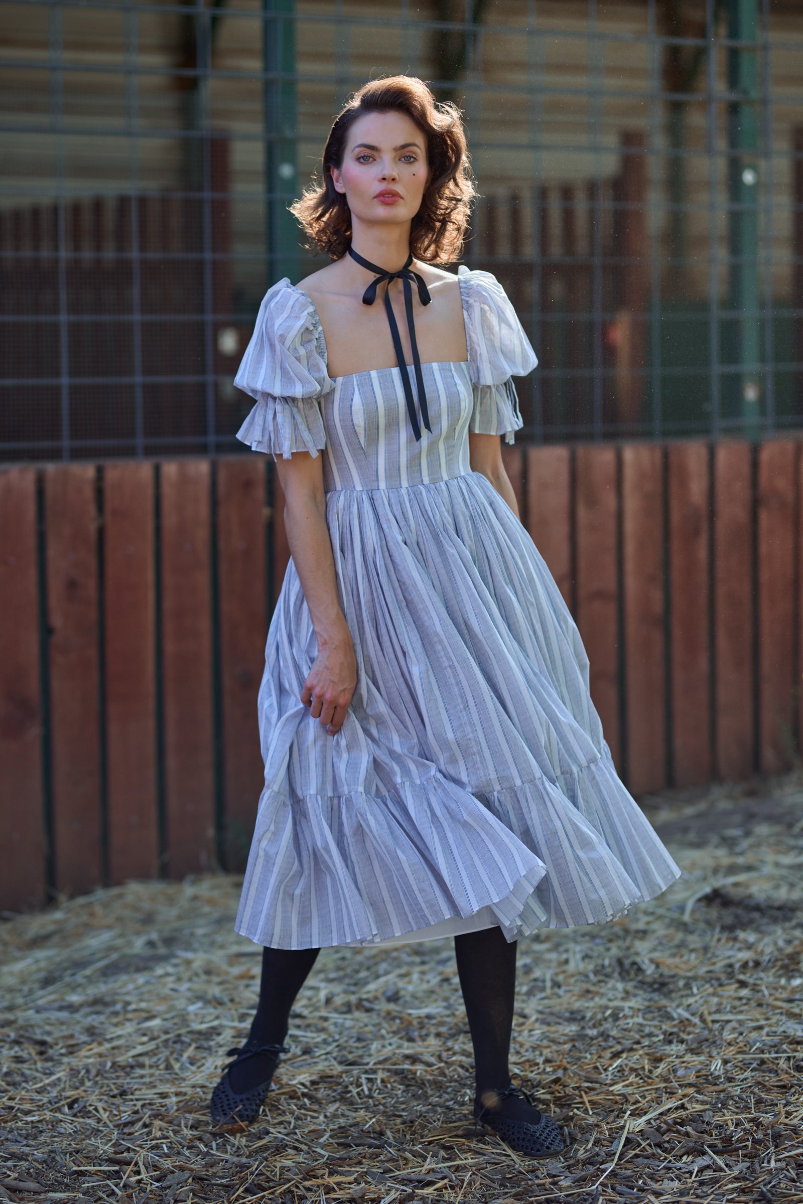 The Lake Stripe Market Dress