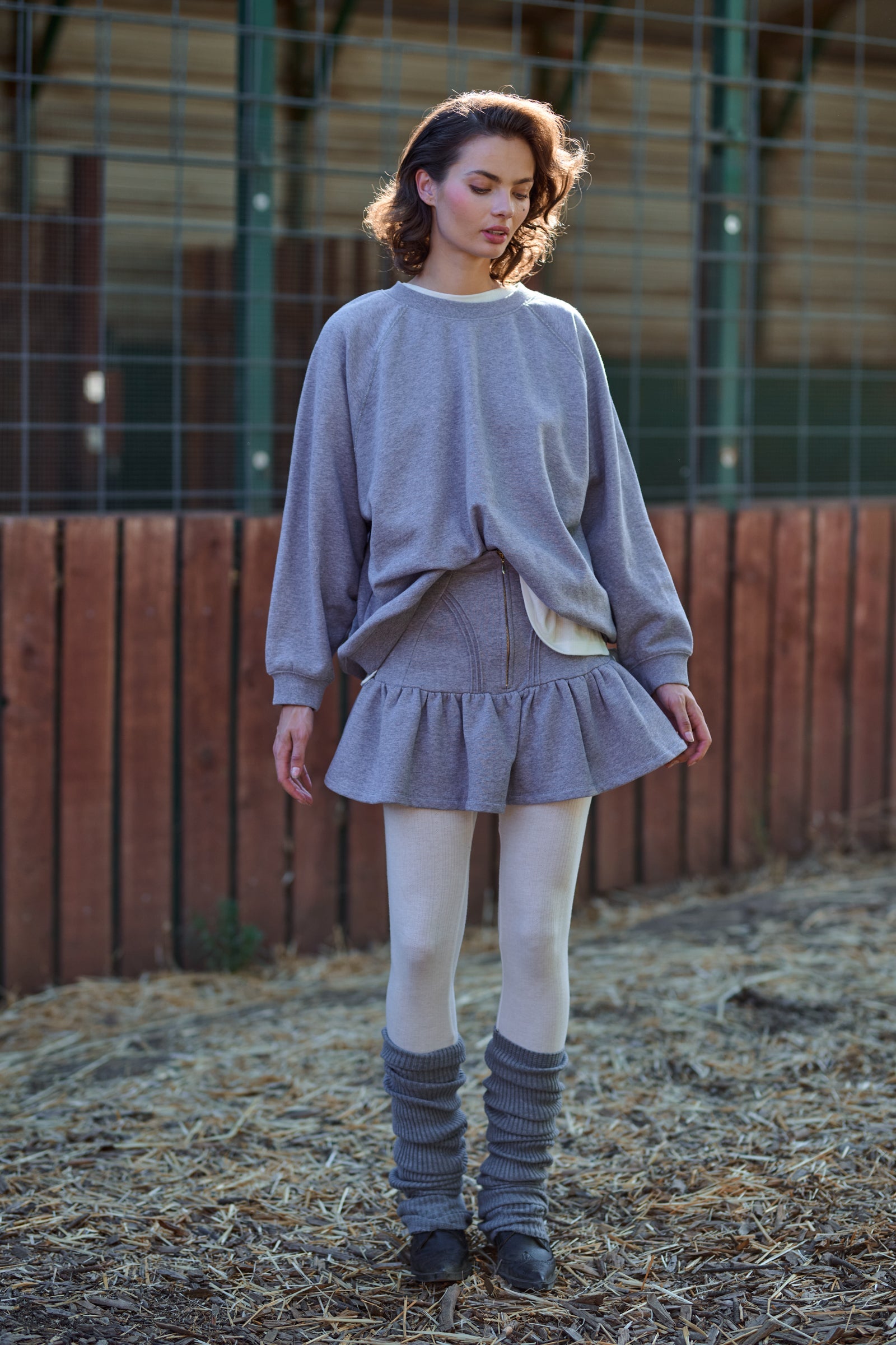 The Heather Grey Heather Skirt