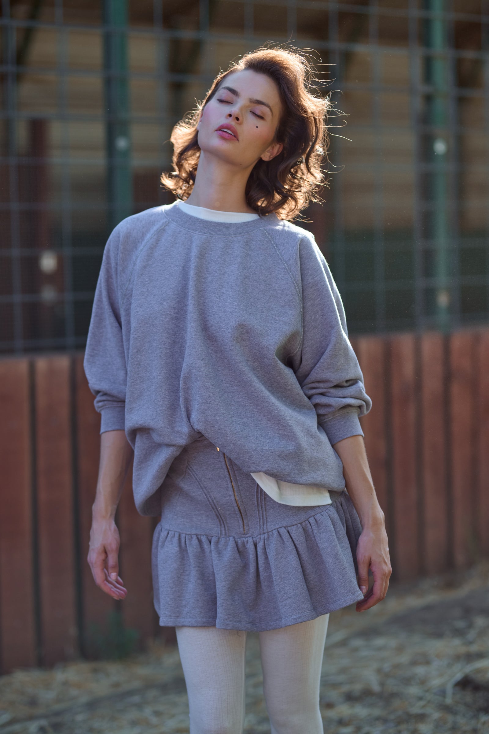 The Heather Grey Heather Skirt