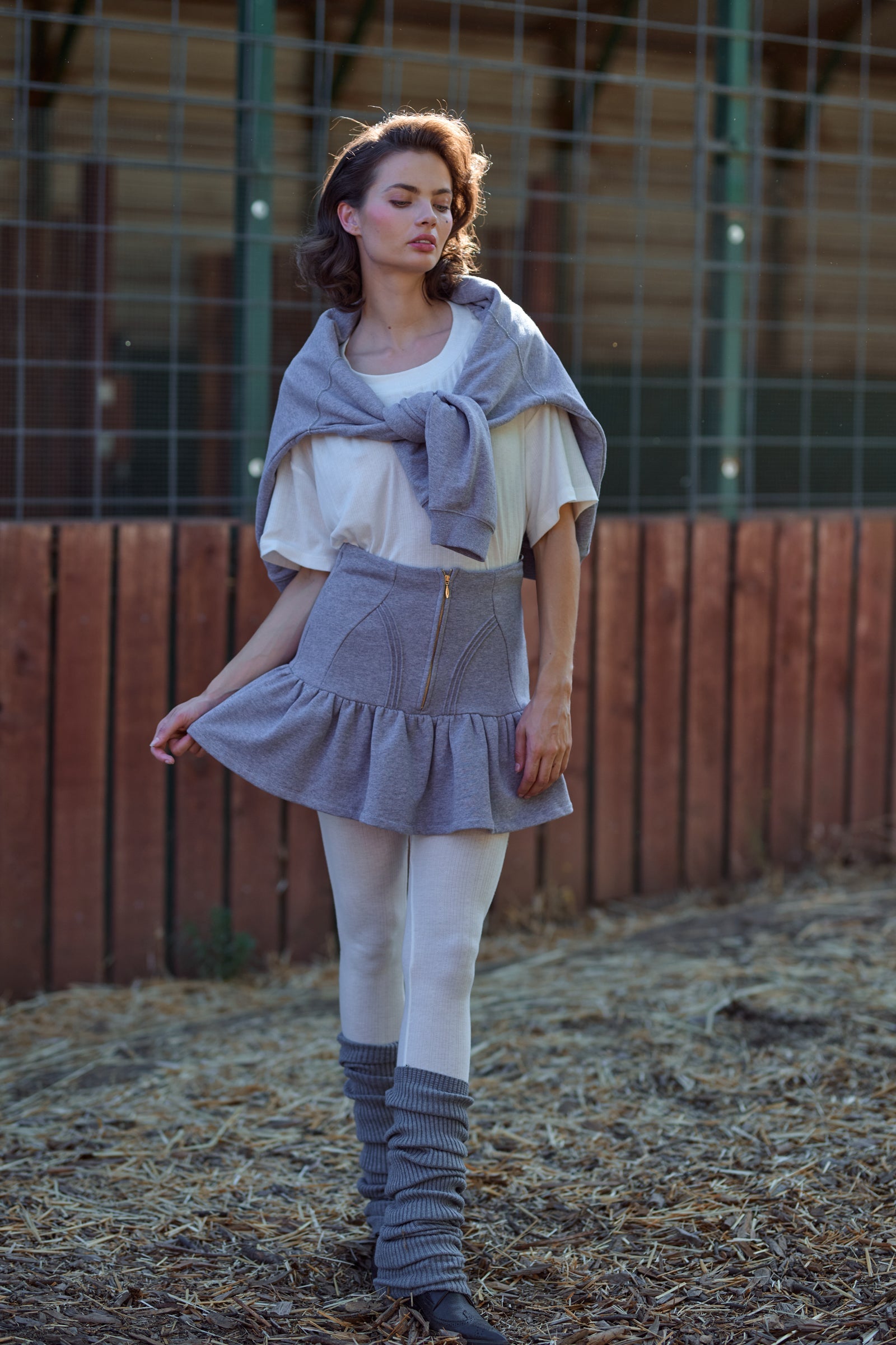 The Heather Grey Heather Skirt