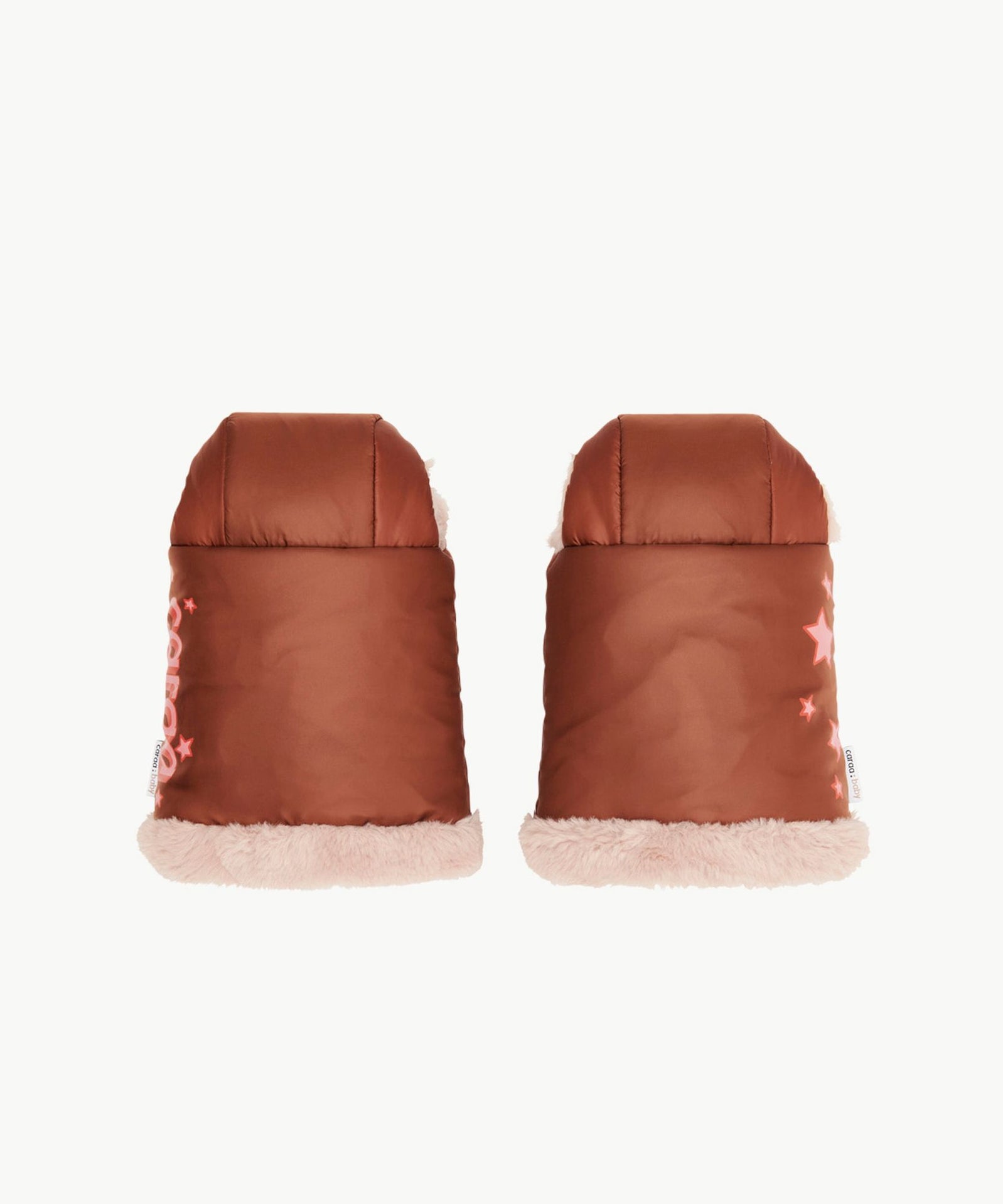 Winter Stroller Gloves - Nylon In Clay Printed