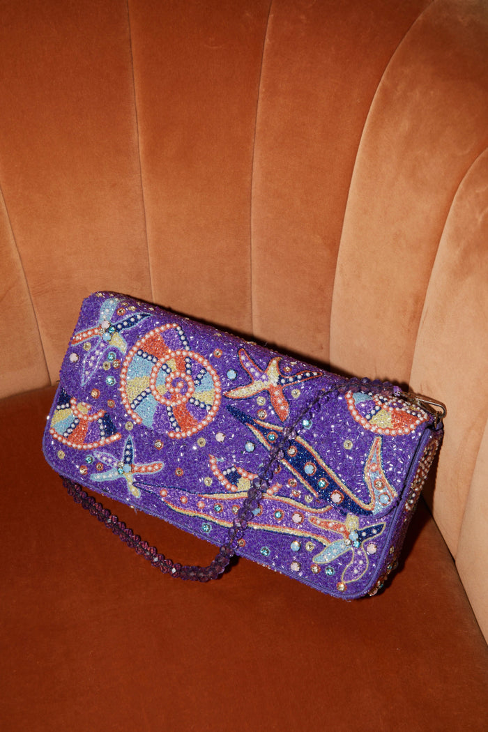 Selene Embellished Bag in Lilac - will take 2-4 weeks to arrive