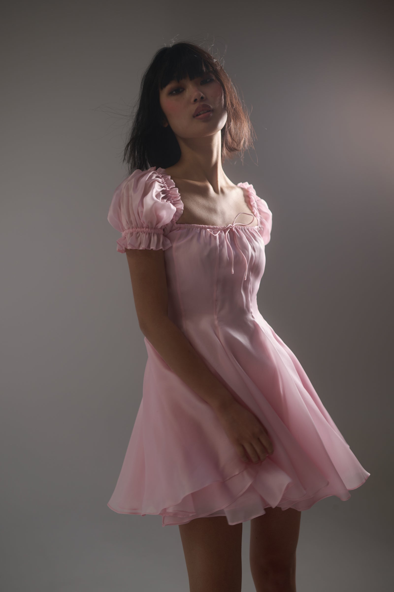 The Baby Soft Silk Mini Garden Party Dress