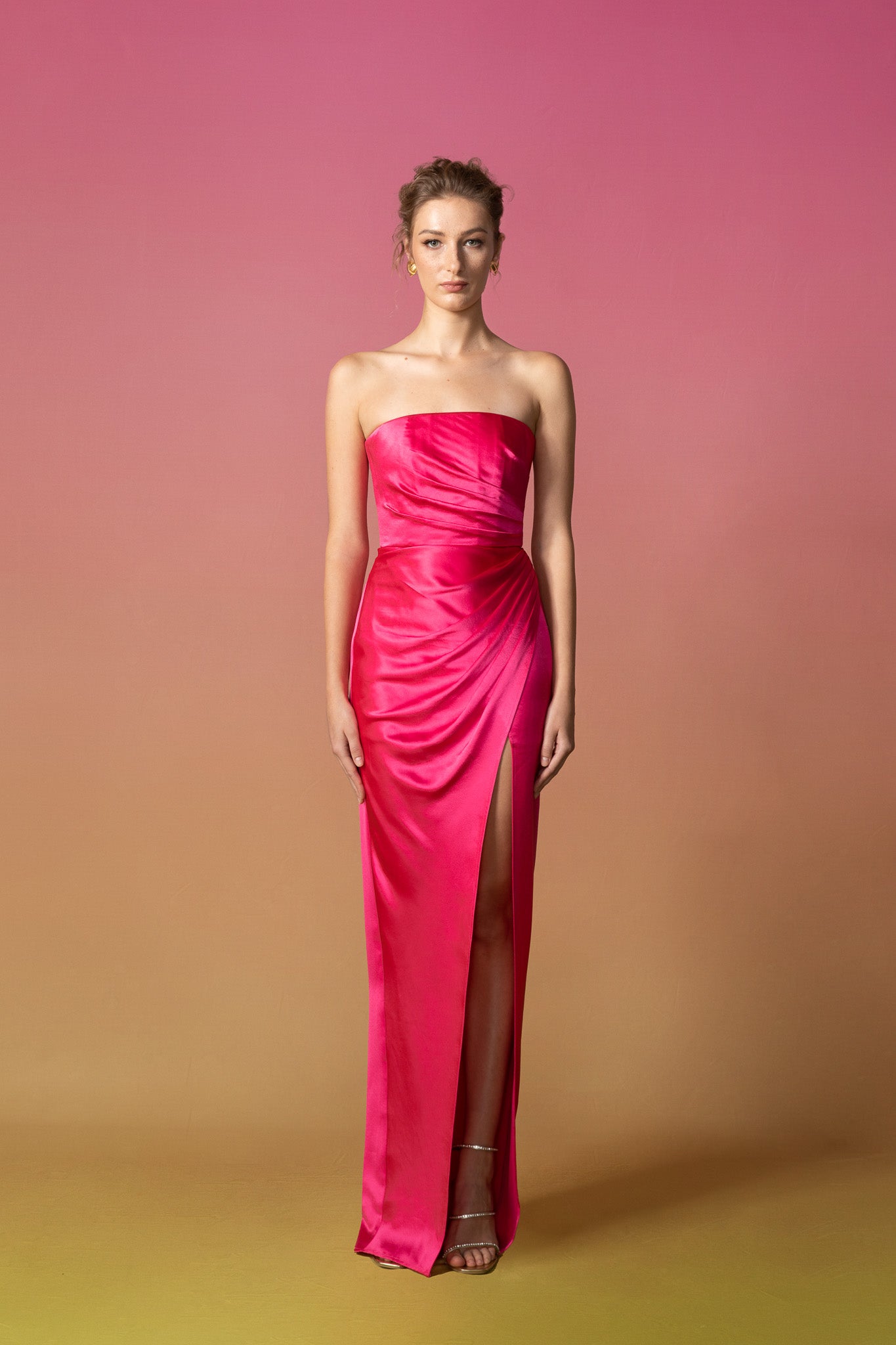 Priyanka Gown - Hotpink