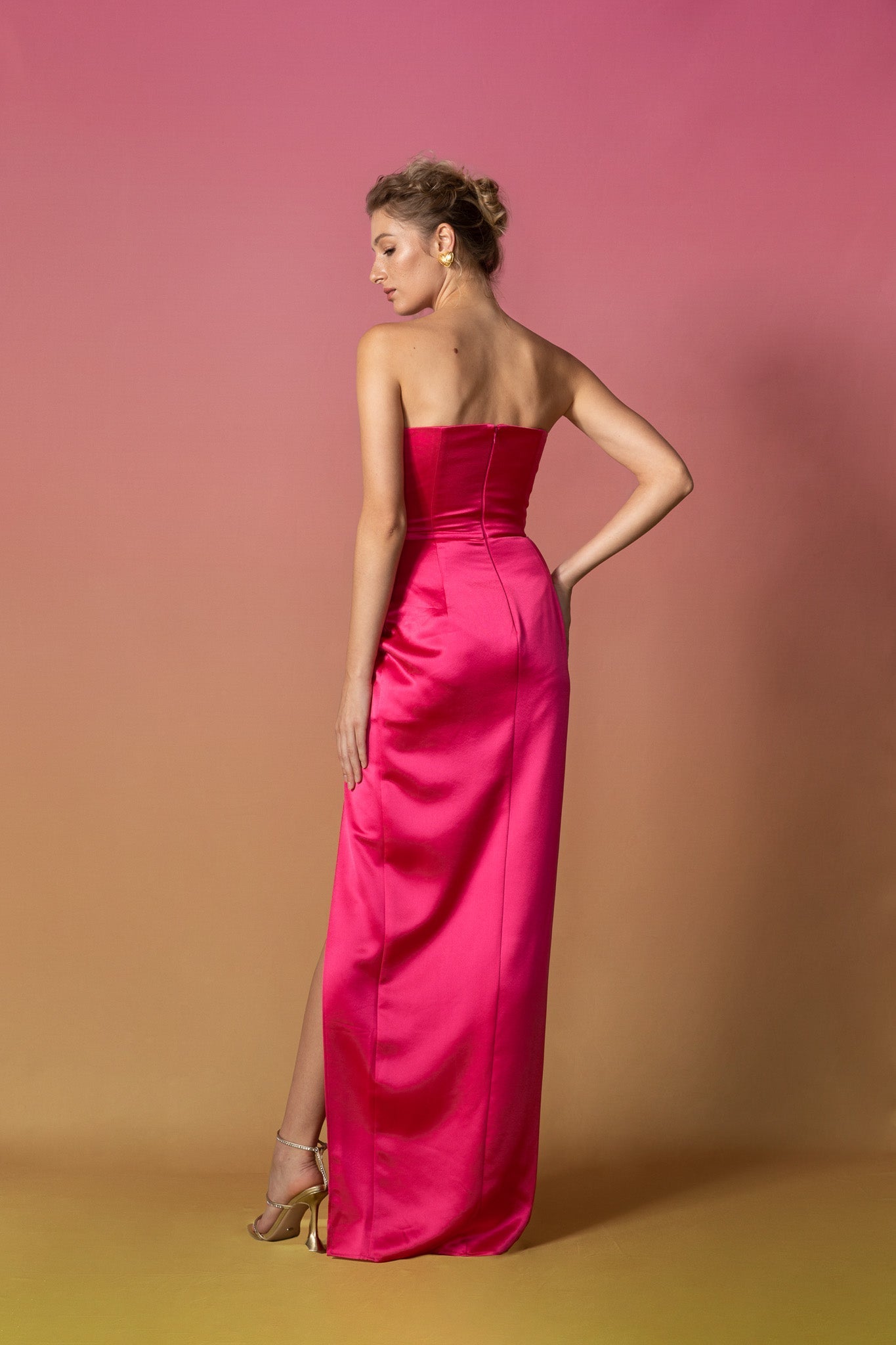 Priyanka Gown - Hotpink