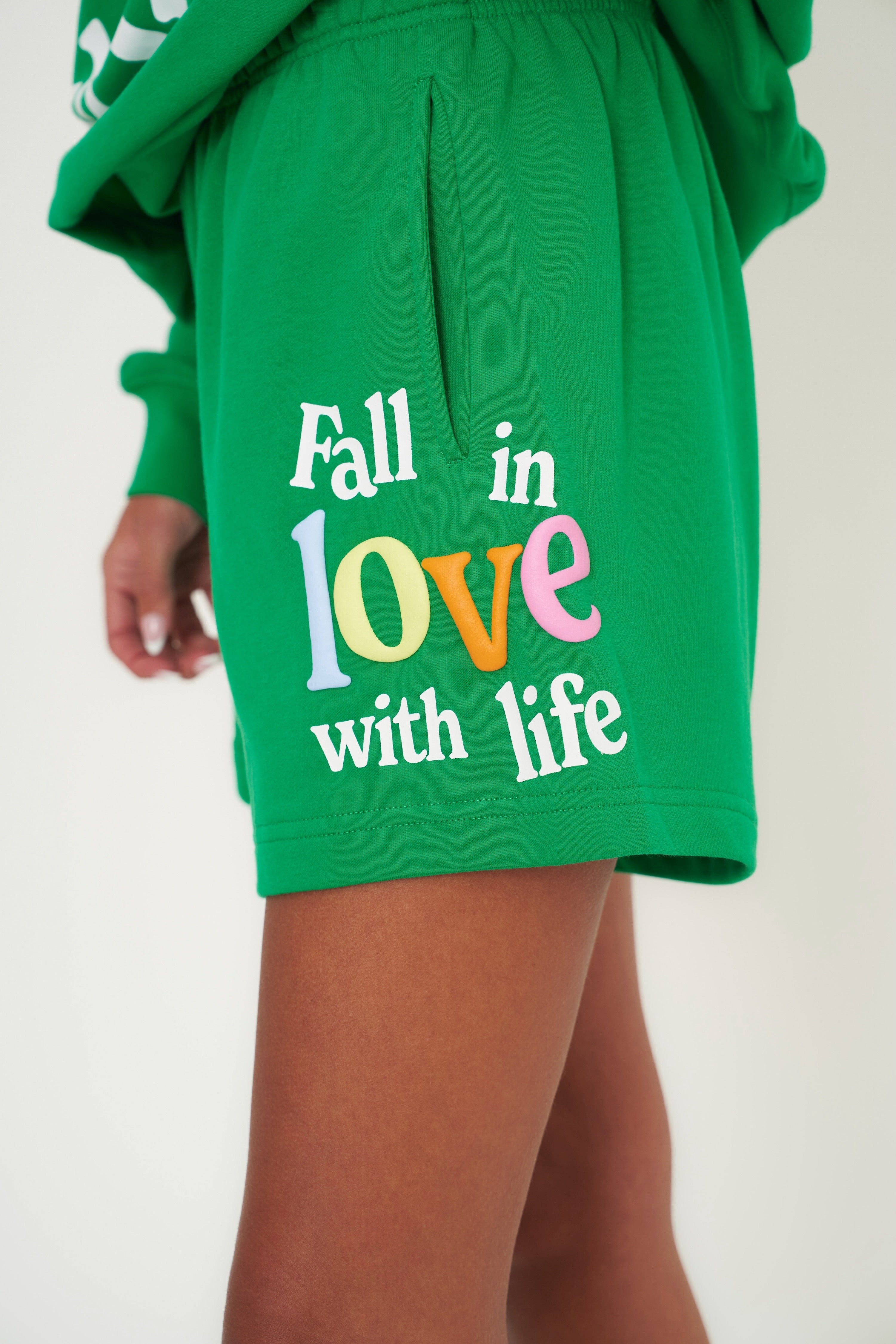 Fall In Love With Life Sweatshorts