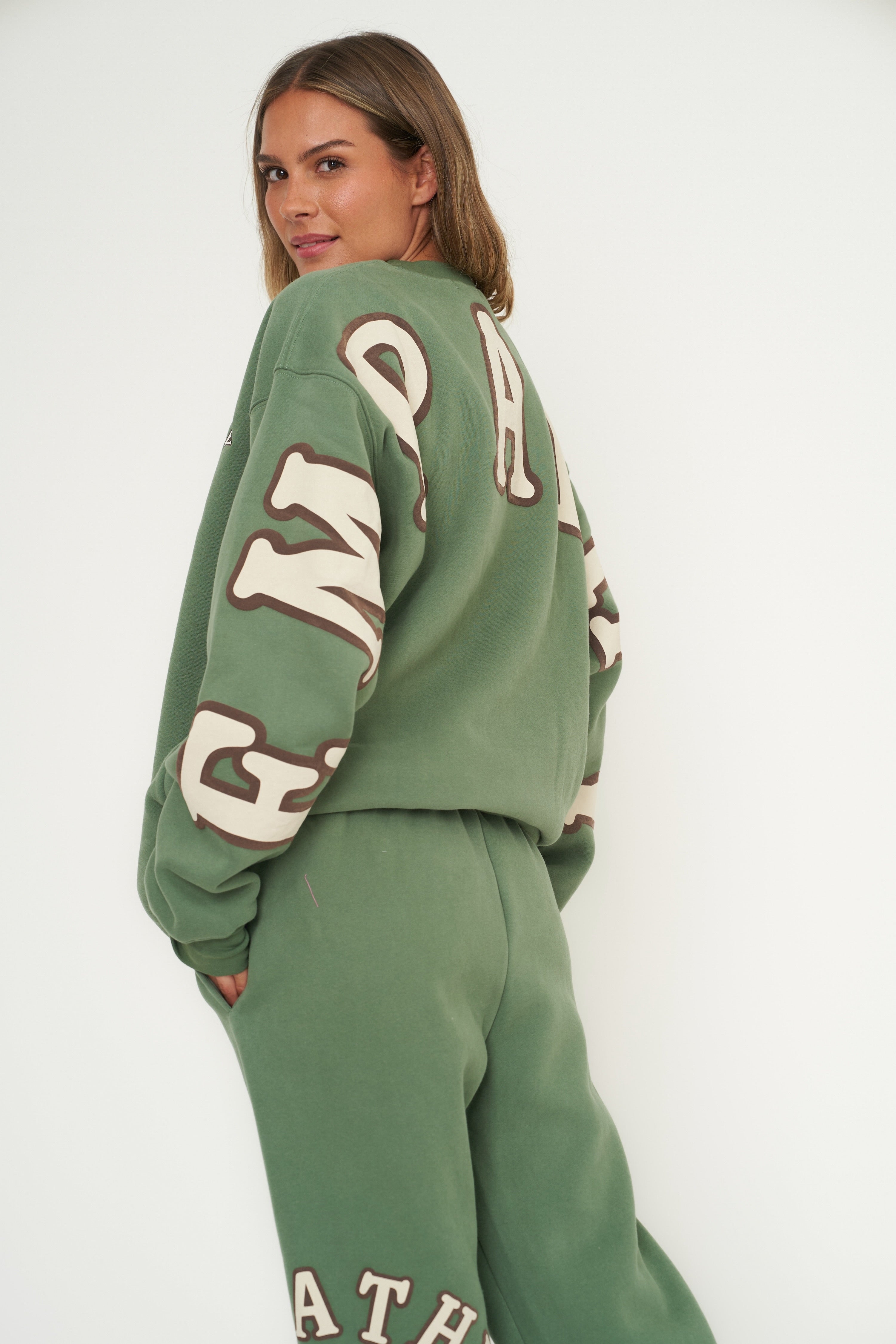 Empathy Always Olive Crewneck