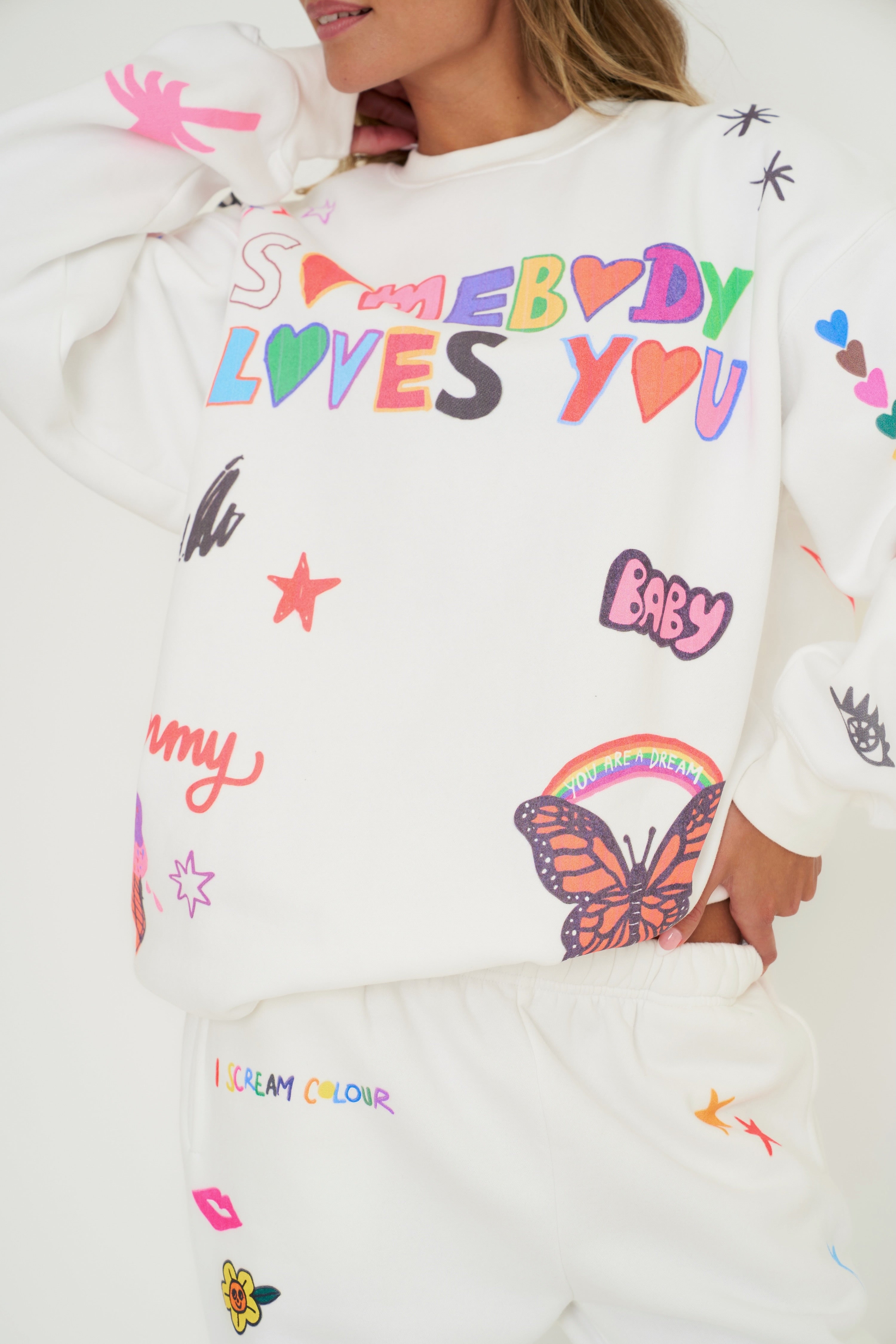 Mayfair x @iscreamcolour Somebody Loves You Crewneck