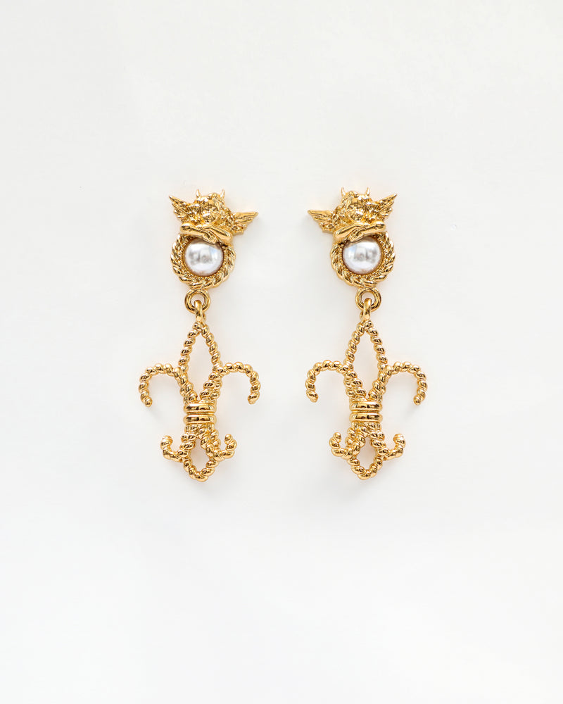 In Spades Gold Earrings