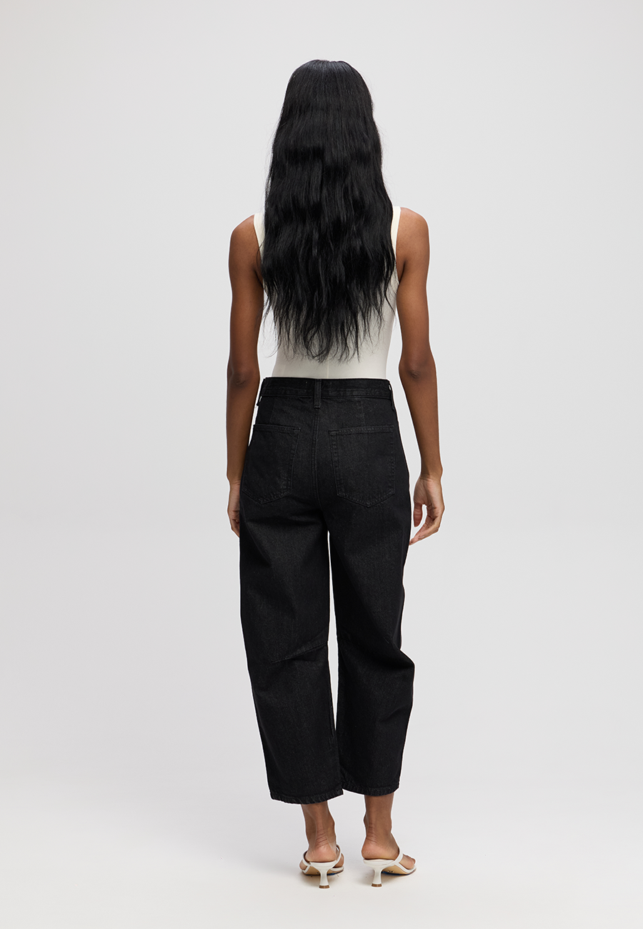 Quinn Relaxed Wide Leg - Clear Black