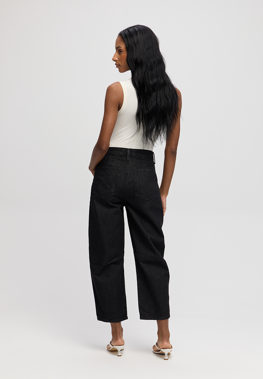 Quinn Relaxed Wide Leg - Clear Black