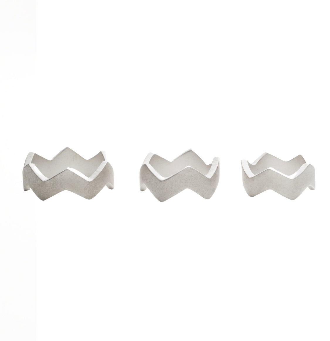 Zig Zag Ring Set