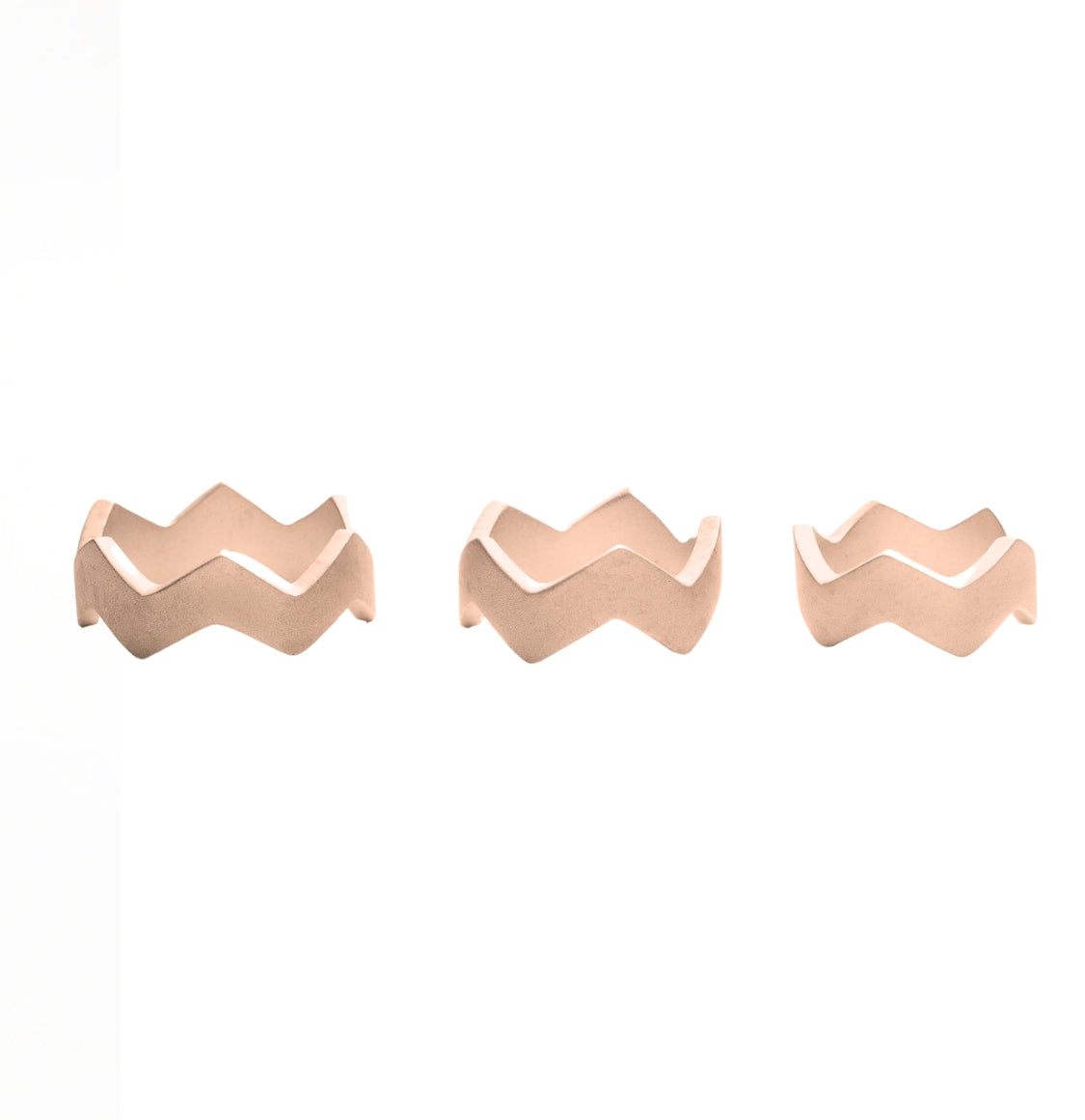 Zig Zag Ring Set