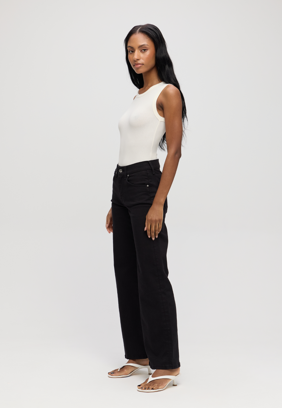 Romi French Wide Leg - Onyx